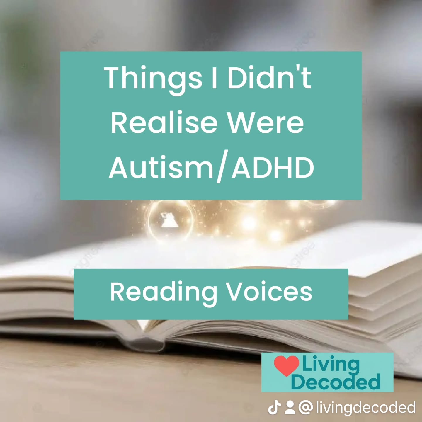 Apparently not everyone hears voices when they read…
When I read a book, I hear the words in someone’s voice.
Autobiographies? The author’s voice.
Text messages? The person who sent it.
Characters in novels all have different voices too.
I mentioned this to my husband once.
He looked completely confused.
Apparently… there are no voices in his head when he reads.
Just words, and his imagination.
Another “I thought everyone did this” moment.
Late autism diagnosis often comes with a lot of these realisations.
Things you assumed were normal… aren’t universal.
#autismrealisation #neurodivergentbrain #livingdecoded