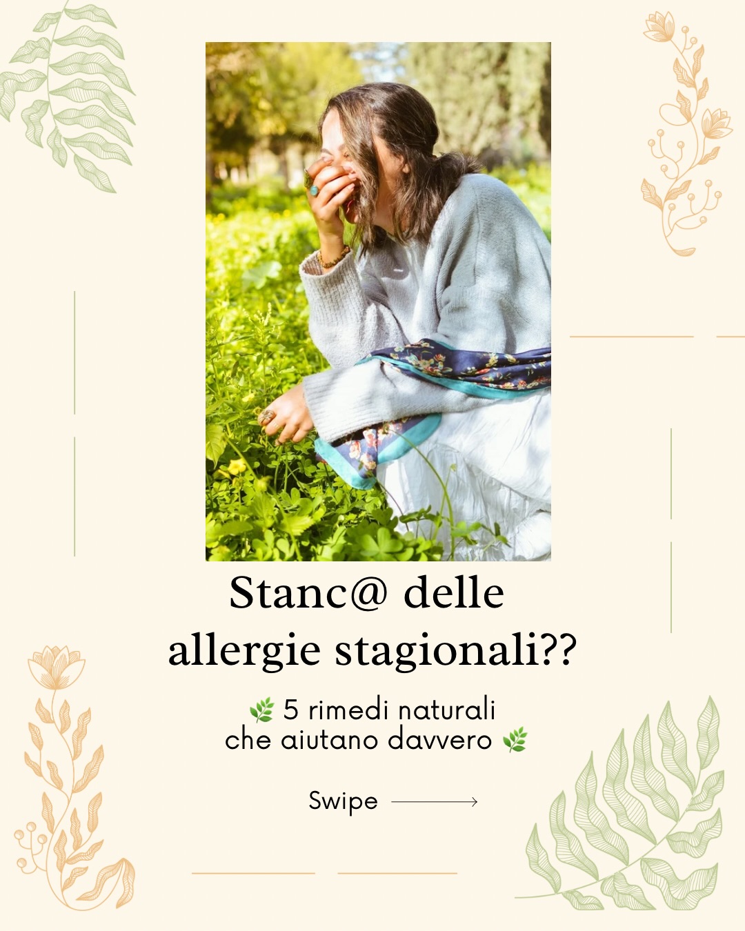 Link to article in English in bio ⬆️ Cercando sollievo dalle allergie stagionali? 🌿
Le allergie stagionali non dipendono solo dal polline.
Spesso infiammazione, stress e sovraccarico del corpo possono peggiorare i sintomi.
In questo post trovi 5 rimedi naturali semplici ma efficaci che consiglio spesso durante la primavera.
Vorrei sottolineare l’importanza che la Medicina Cinese dà sia all’alimentazione — che i cinesi considerano la medicina che prendiamo 3 volte al giorno — sia alle emozioni, che possono essere causa di malesseri fisici.
Perciò, se soffri di allergie, è particolarmente importante prestare attenzione sia a ciò che metti nel corpo sia a ciò che senti.
La primavera ci offre tantissimi alimenti di stagione che aiutano a depurarci dopo la sedentarietà e i cibi più pesanti dell’inverno: pensa agli asparagi, ai carciofi, ai broccoli, ai kiwi, alla rucola e alle bietole.
Per quanto riguarda le emozioni, in Medicina Cinese ogni emozione è associata a un organo. Tutte le emozioni umane sono sane e normali, ma quando diventano eccessive possono creare squilibri e disturbi.
Trova quindi un modo per canalizzare le emozioni, soprattutto la rabbia — associata al Fegato e alla stagione primaverile — che può contribuire a creare congestione e infiammazione nel corpo.
Alcune idee? Scrivere una lettera a una persona con cui sei arrabbiato/a, buttare fuori tutto quello che senti e poi bruciarla, scrivere un diario, prendere a pugni un cuscino, entrare in macchina e urlare a pieni polmoni — qualunque cosa ti aiuti a liberare emozioni bloccate.
E se ti senti stressato/a, metti un confine, di’ no a qualcosa che in realtà non vuoi fare e prenditi del tempo per nutrire te stesso/a.
La cura di sé e l’amore verso se stessi sono tra i migliori alleati per restare in salute e sentirsi bene tutto l’anno. 💛
📩 Se vuoi capire quale trattamento potrebbe essere più adatto a te, o se hai dubbi o domande, scrivimi.
E se pensi che questo post possa essere utile a qualcuno, condividilo 💖
Sono qui per sostenerti.
Alla tua salute,
Teressa @joyfulheartacuwellness
#rimedinaturali #rimediallergia #medicinacinesetradizionale #allergie #acupuncturerome