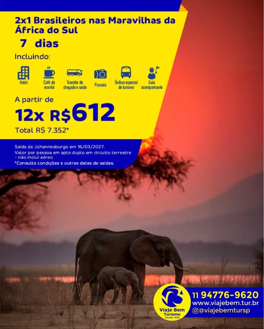Sua próxima grande aventura tem cores do pôr do sol africano.