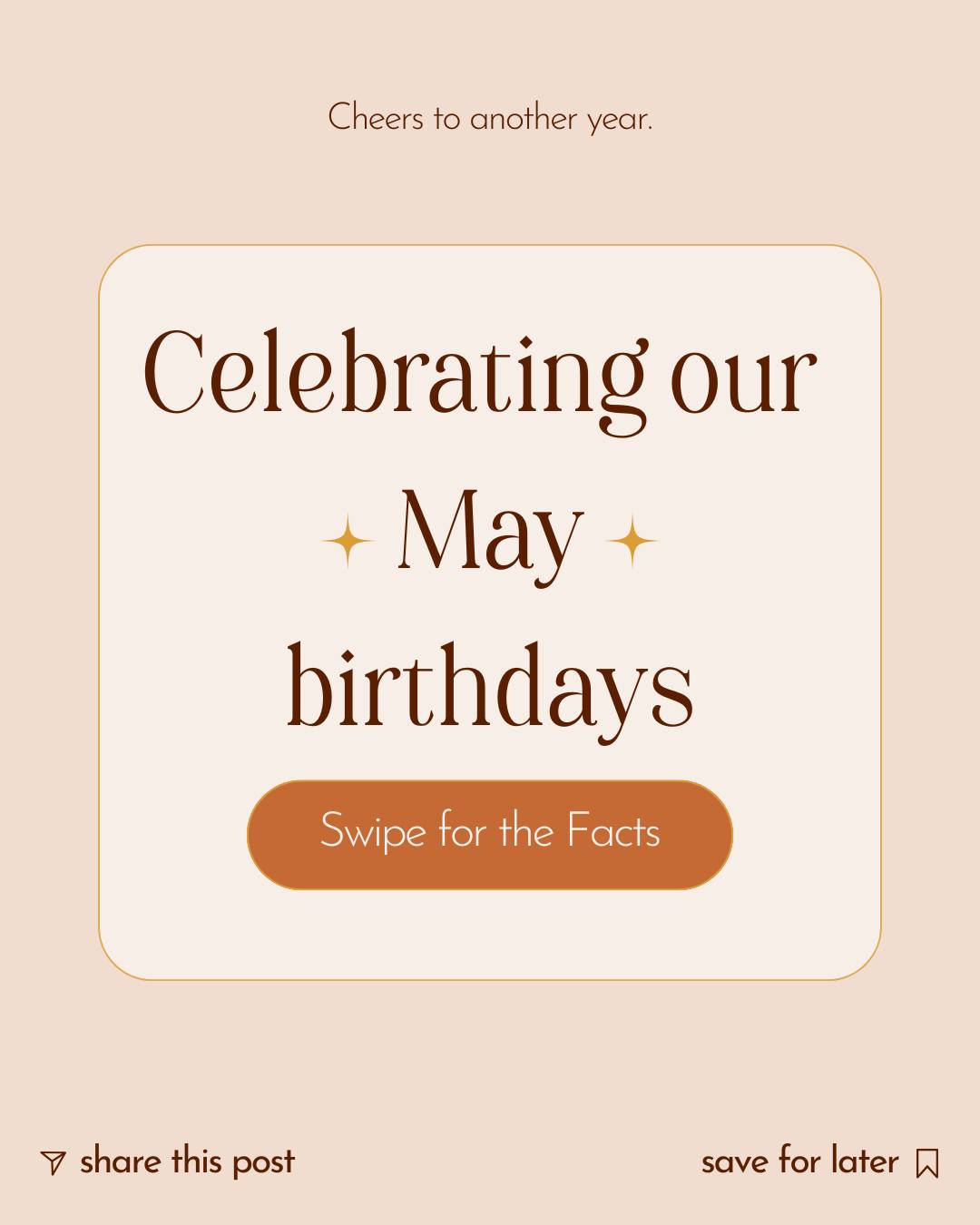 Cheers to another year ✨
May birthdays arrive with longer days, fresh momentum, and a season fully in motion. From emeralds symbolizing growth and renewal, to Taurus and Gemini energy, and birth flowers like lily of the valley and hawthorn — each detail reflects connection, balance, and new beginnings.
Whether it’s a birthday, a milestone, or something worth gathering for just because, we love creating space to celebrate life as it happens.