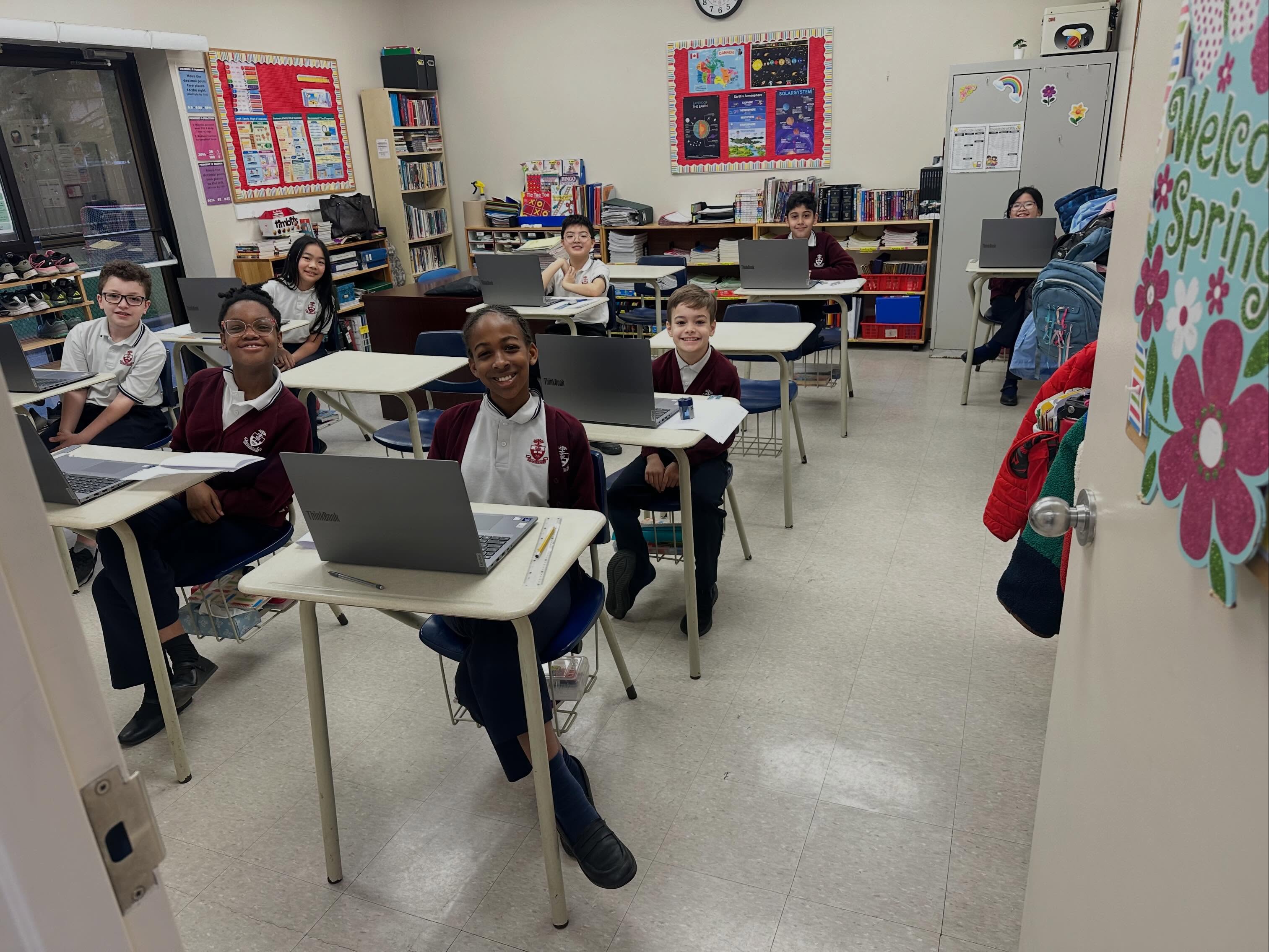 Students participated in the annual #Mathematica contest. All tests were written online this year - a new experience for students! #School2026 #mississaugaschools #schoolisfun