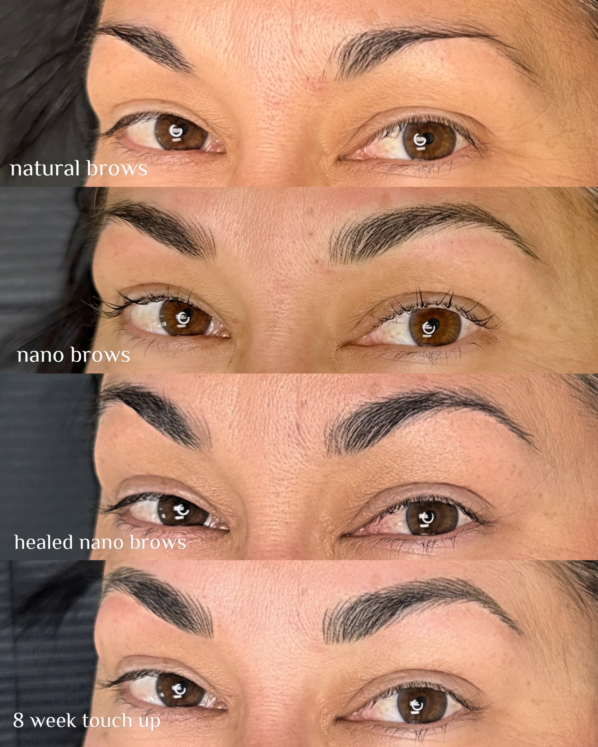My conservative approach to permanent makeup allows you to start with Nano Brows that are going to enhance your natural shape, but not be too shockingly different. Once we see how your brows heal, you can come in for an optional 6-8 week touchup where we can always go darker or thicker, which is exactly what this client wanted!
#azmicroblading #aznanobrows #azbrowartist #azbrowlamination
