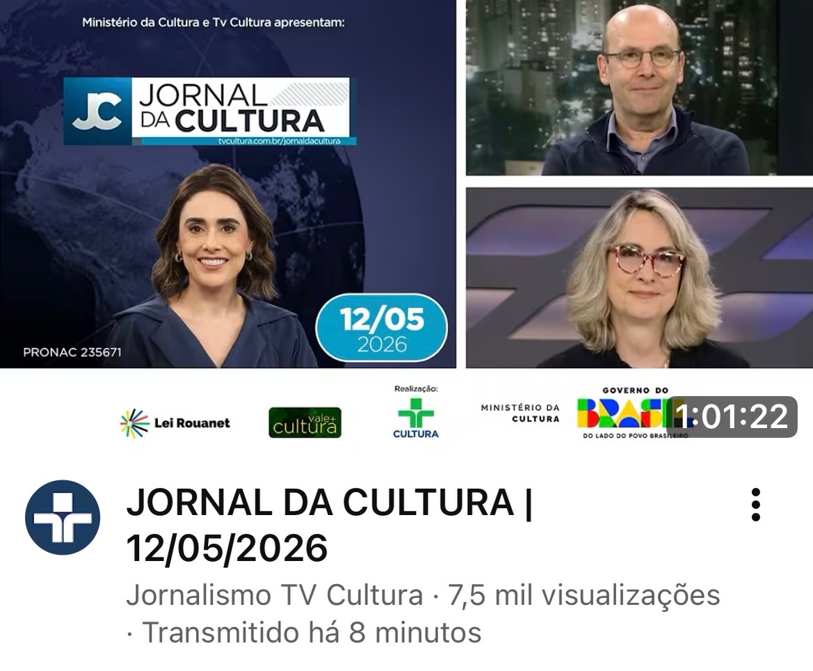 @jornalismotvcultura no Jornal da Cultura desta terça-feira (12), você vai ver: União Europeia proíbe importação de carne brasileira; Governo lança outro pacote de combate ao crime organizado; Nunes Marques é empossado presidente do TSE e vai conduzir eleições; e mais.
Para comentar essas e outras notícias, Rita Lisauskas recebe a economista e professora da FGV São Paulo, Carla Beni, e o cientista político Sérgio Fausto, diretor-executivo da Fundação FHC.