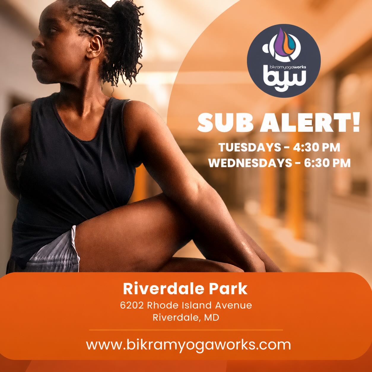 Teaching a few classes at @bikramyogaworks this month. Hope to see you in the hot room! #hotyoga