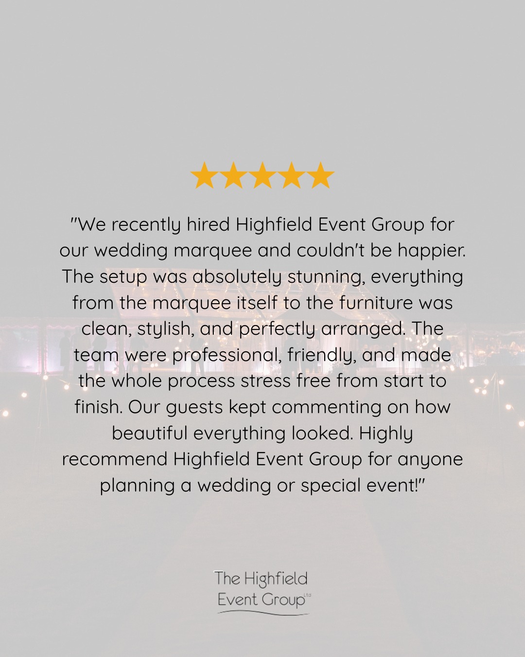Words that mean the world🤍
Thank you to our wonderful couple for trusting us with your big day! It was an absolute joy to be part of it.
If you're planning a celebration of your own, we're able to deliver seamless events from start to finish. Why not drop us a message, or call on 01638 743860 to discuss your occasion?
#testimonialtuesday #marqueewedding #marqueehire #luxuryweddings #eventmanagement
