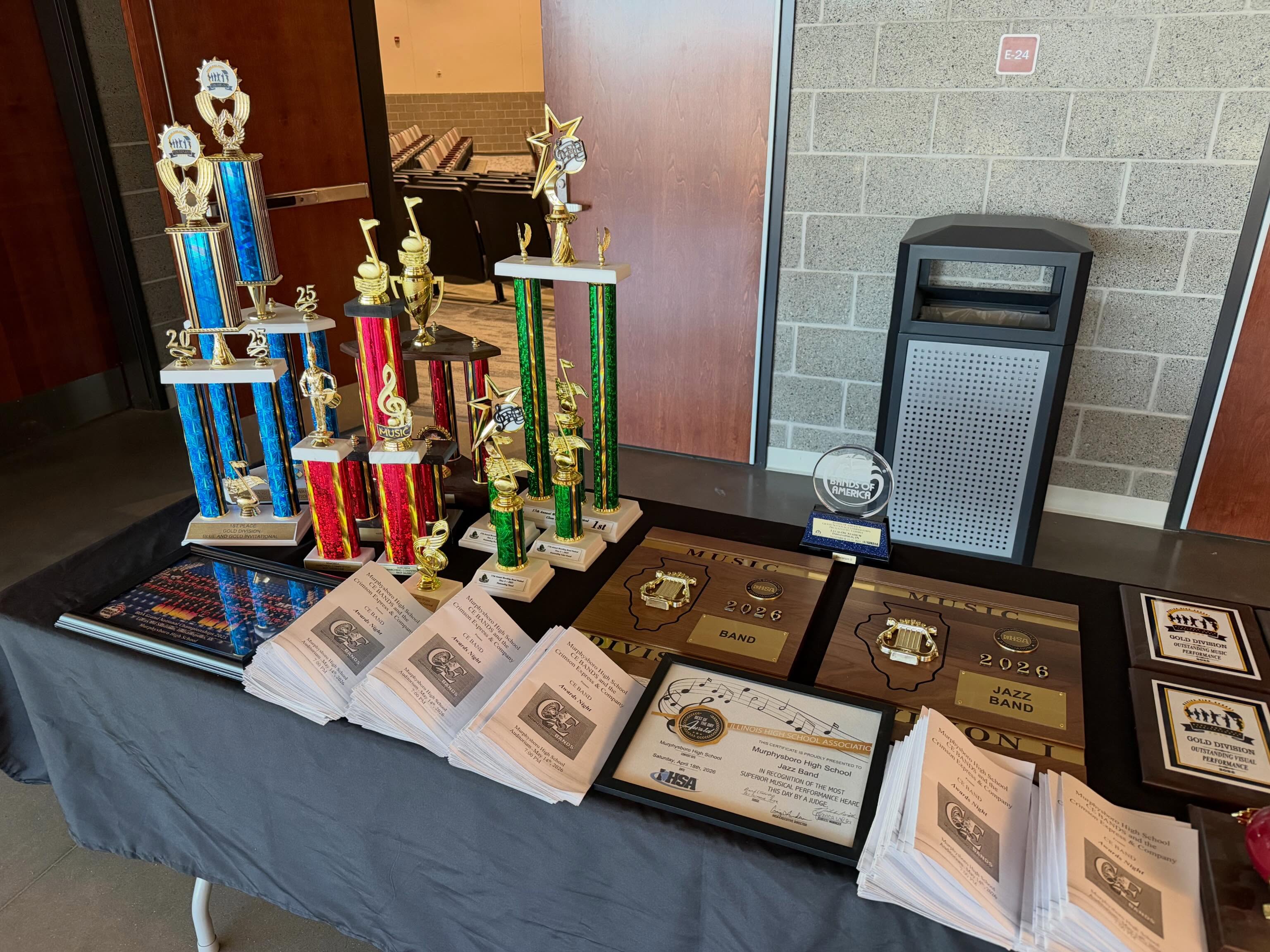 What a year to remember! Thank you again, students, for all your hard work. A special thank you to our talented Senior class for all they've done over these last four years. Congratulations to all CE BAND students once again on a wonderful Awards night. On to Graduation.