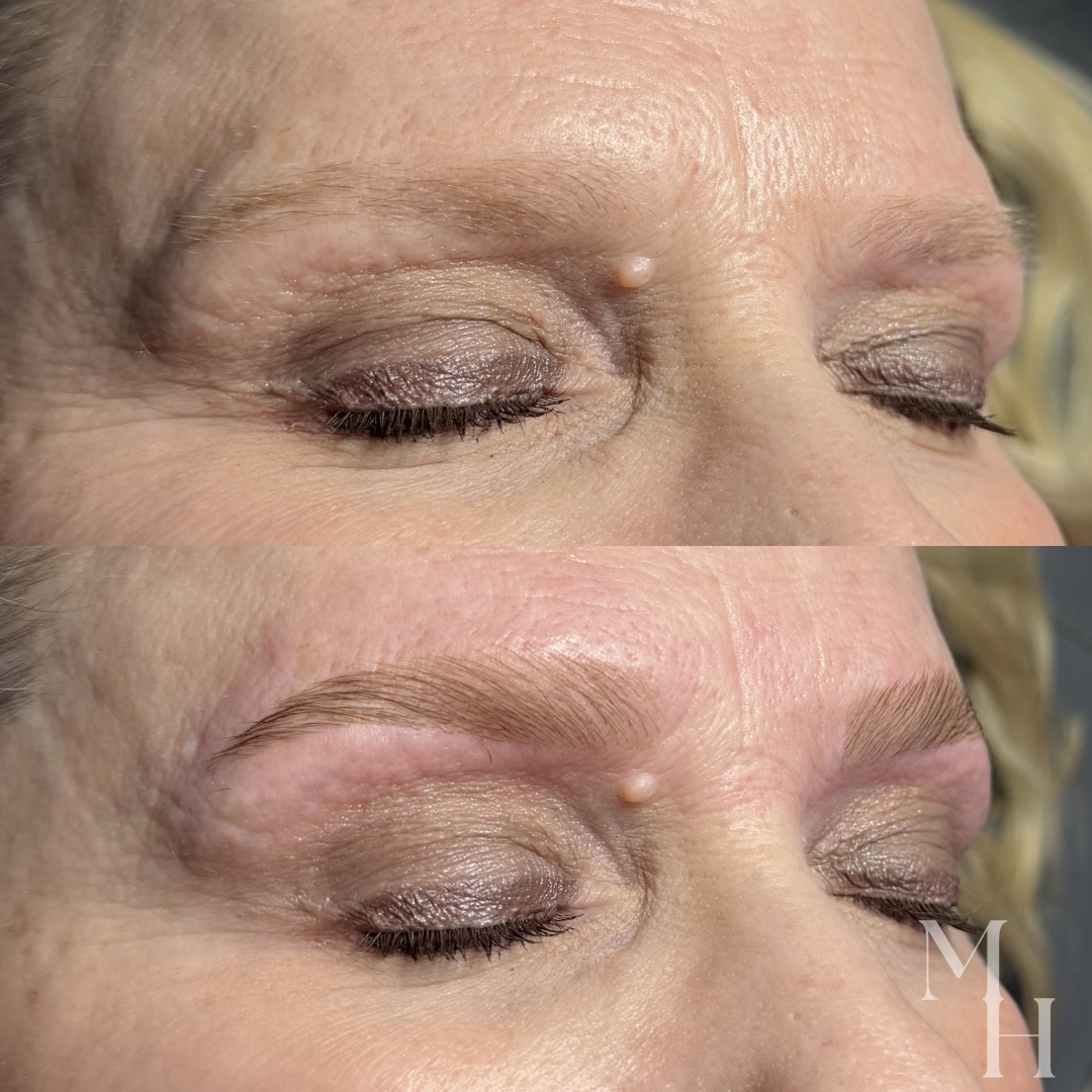 Before & after brow lamination + tint ✨
Her very light blonde brows would disappear without makeup, so our goal was to create more fullness, definition, and structure while still keeping them soft and natural looking. The difference a customized shape and color can make is unreal 🤍