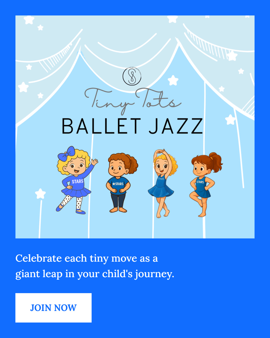 Every little wiggle is a huge step in your child's growth!
From those first tiny movements to confident strides, each milestone is a win worth celebrating.
Join us at Stars Performing Arts Academy, where we cheer every little star as they shine brighter with every move!