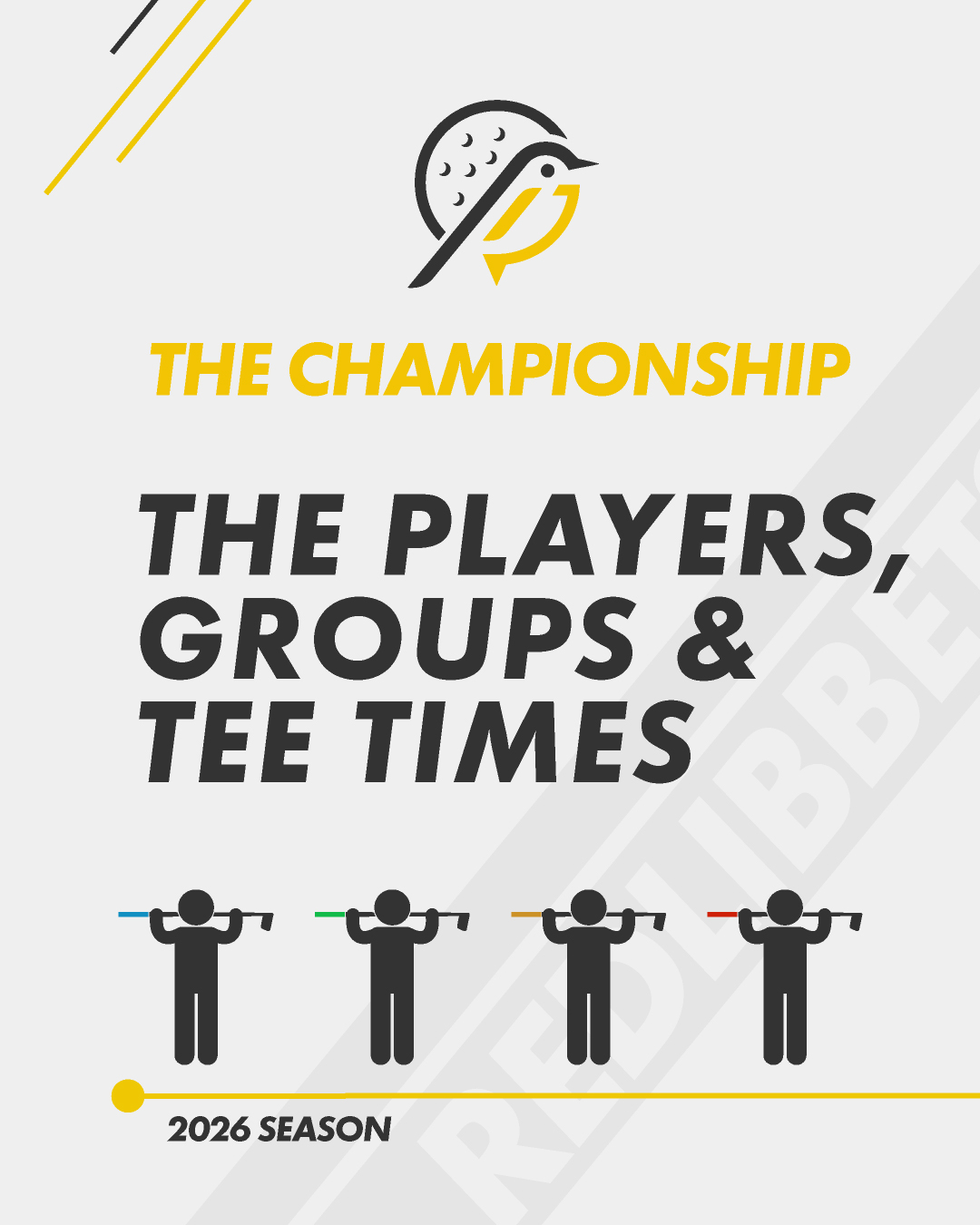 The players are locked in for The Championship 2026.
Find out who's going out with who next weekend as the LFG heads out on to the fairways of @redlibbetsgc .
🏆 The Championship
🗓 Saturday 16th May 2026
⛳ Redlibbets Golf and Country Club
📍 Manor Lane, Ash, Sevenoaks, Kent, TN15 7HT
NB - Surprisingly our handicap records are not hooked up to APIs with everyone's individual golf apps and therefore can be subject to out of date info. If yours is incorrect on your tour card for the event, just make sure we are aware ON THE DAY for your handicap to be accurate in the Squabbit app 🏌
#LFGTour #LFGTourTheOpen #LFGTour2026 #GolfSociety #GolfLeague #SocialGolf