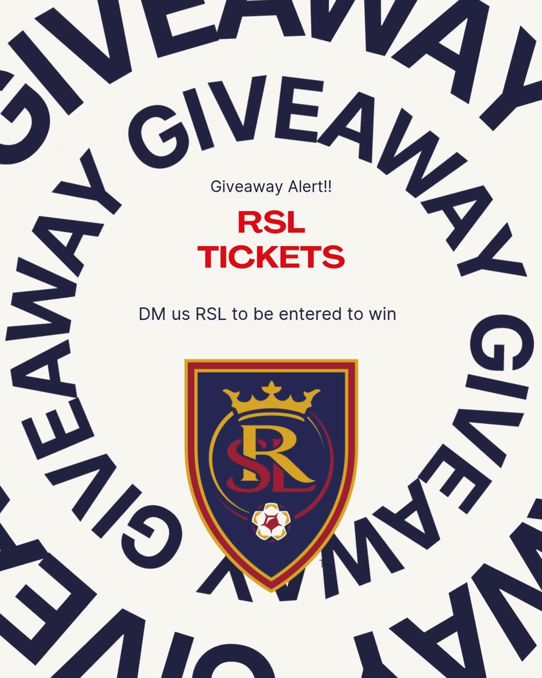 DM us RSL and get entered to win a pair of amazing tickets to this weekend's game. We will draw a name on Friday! Good Luck!
#sportsconnectionutah