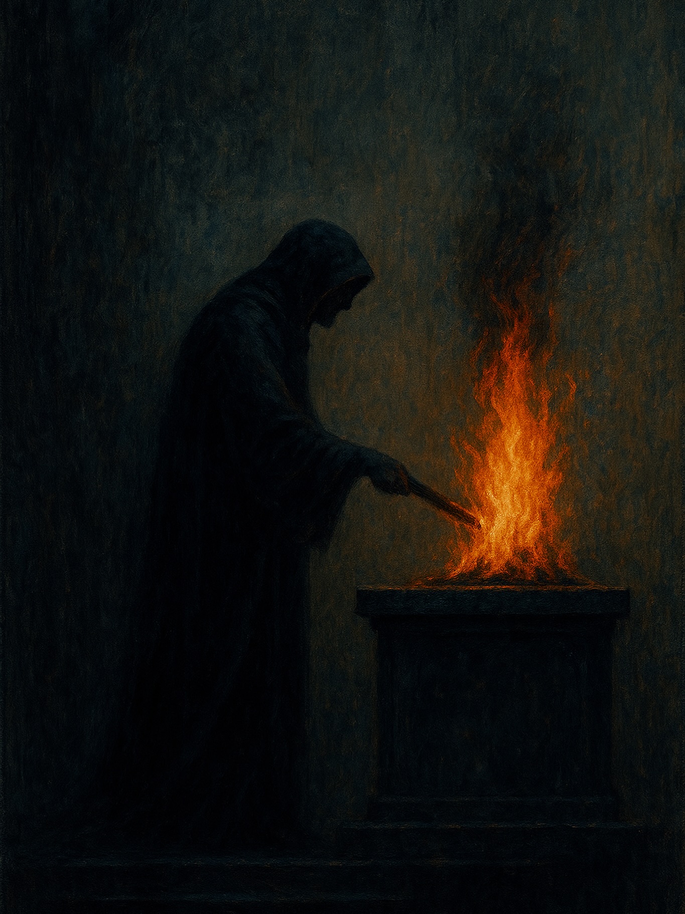 A lógica não veio do espírito:
veio do mesmo lugar que o grito.
O que chamamos de ordem é desespero
ensinado a se comportar.
No altar que erguemos nós mesmos,
foi a alma quem acendeu o fogo.
#poesia #poesiabrasileira #trabalhoautoral
#arteempalavras #poem