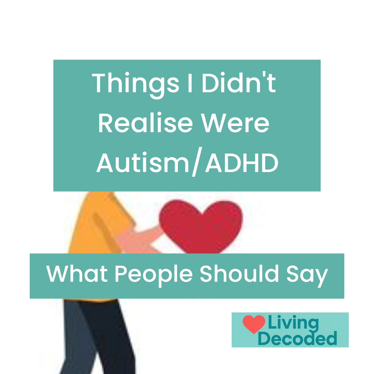 What people say after an autism diagnosis… vs what we actually need to hear…
Things people sometimes say:
‘Everyone feels like that.’
‘You’re just quirky.’
‘I know someone more autistic than you.’
But what many of us actually need to hear is much simpler.
How do you feel?
You don’t need to mask around me.
I’m here if you need anything.
And most importantly…
I love you.
Understanding and acceptance make all the difference.
#autismacceptance #neurodivergentcommunity #livingdecoded