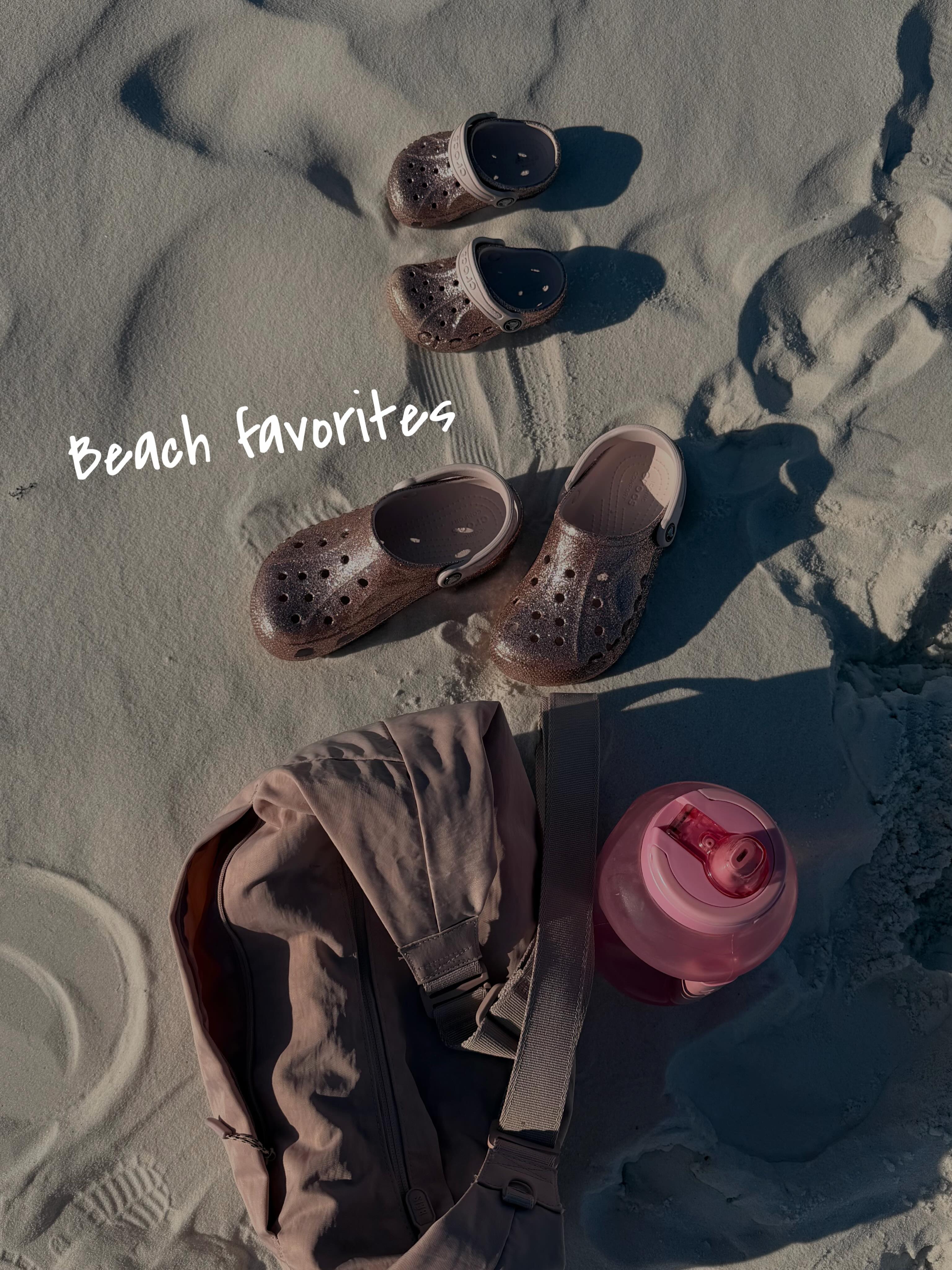 It’s beach day time! Last year I was pregnant and didn’t get to do many fun beach days. So this year we are making up for lost time. The girls are at the perfect window for making the beach doable. It’s still plenty of toddler chaos but here’s a few things I’m loving that help with beach days:
- This easy to out up and take down tent. Helps so much with breast feeding and keeping a baby cool
- A wagon. Our Larktale wagon isn’t meant for sand but I still think it makes carrying things down so much easier.
- My Tula travel carrier. It fits into a fanny pack and still has room for keys and phone. I’ve been loving it. It’s so much more comfortable than my other carriers. The fabric is light and dries easily.
- This bagsmart snack bag is perfect for Long Beach days. It’s a great way to organize your snacks and pack all your food and drinks in one place.
- This toddler beach chair is the best. Rhema loves it and I’m sure we will get a second one for Amaris soon.
- This Beis bag is so cute and again I love the fabric. I spilled coffee on it this morning and the liquid just came right off and didn’t even stain it. It’s great for summer days and long outdoor adventures. I love the pockets why are perfect for organizing wipes, bottles and diapers. There’s also the perfect space for a laptop or an iPad. You can make the handle a cross body for your adventures with the toddlers or a purse for date nights.
- Matching crocs. Listen I always said I’d never get crocs but last year I got my toddler a pair and she look so stinking cute in them. Then I started thinking about some when I started looking at the accessories that come with them. And I caved. They had to be matching, pink and sparkly. And I’m sorry to say but they are going to be the summer’s fashion staple for this mom and toddler pair. 🎀
hope our beach finds inspire you to get to a large body of water this summer. Comment LINK ✨