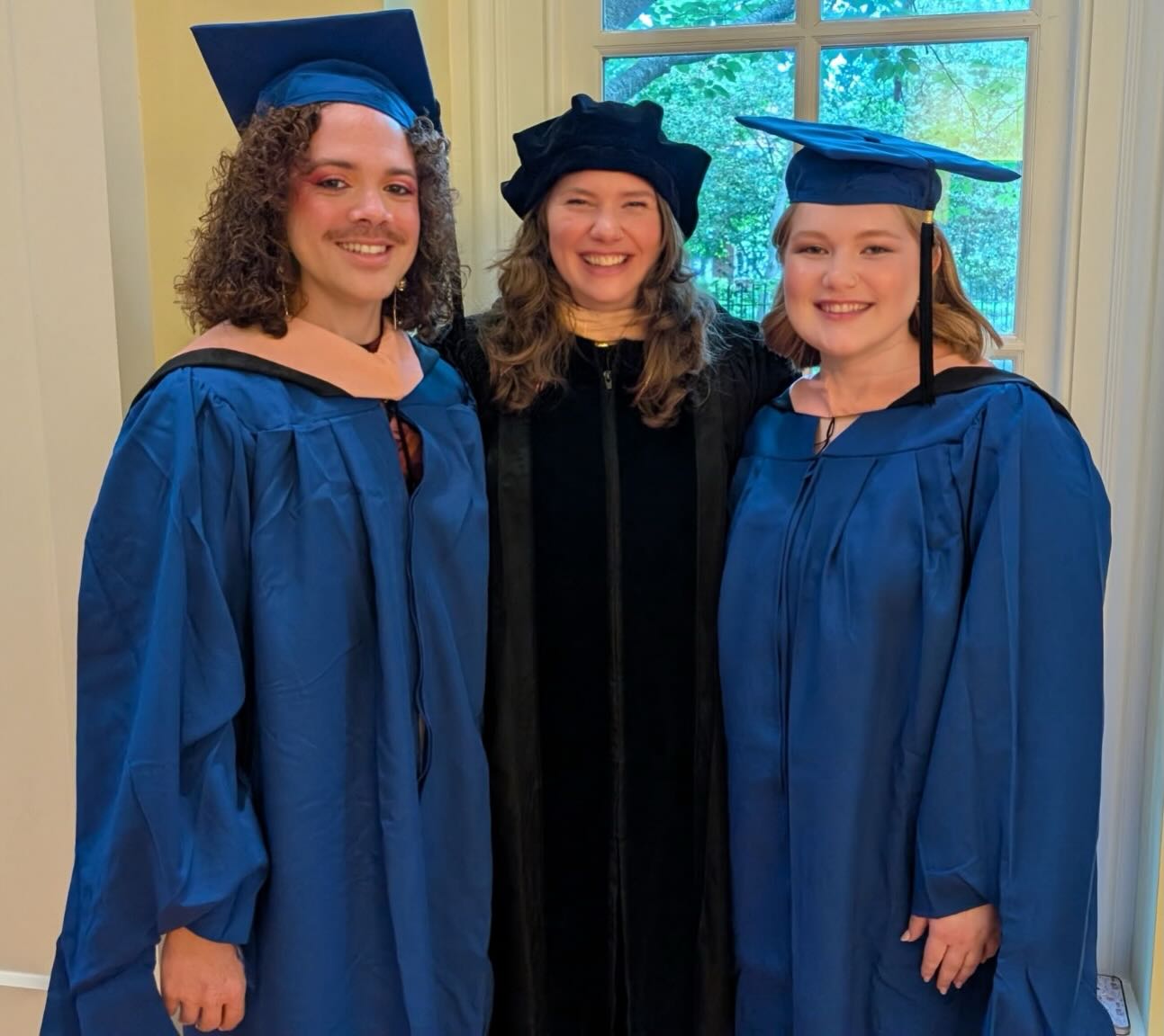 Yesterday’s SoM master’s hooding ceremony was one of those moments that makes this job feel incredibly special. While it was a privilege to hood these two, the real honor has been walking alongside them throughout their time here at UD (and for Becca, at Crane!). I have witnessed them grow into remarkable musicians, leaders, colleagues, and friends. They have each left a lasting mark on our community, and I feel endlessly grateful that they trusted me to be part of their journey. I cannot wait to keep cheering them on and see where their paths lead! 💙💛