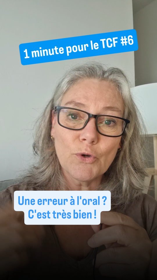 Another tip for the TCF oral exam: if you made a vocabulary or grammar mistake, correct it right away. It's perfect! It actually show you master French because you are aware of your mistakes!
#צרפתית #tcfcanada #tcf #frenchexamb2 #מבחןבצרפתית