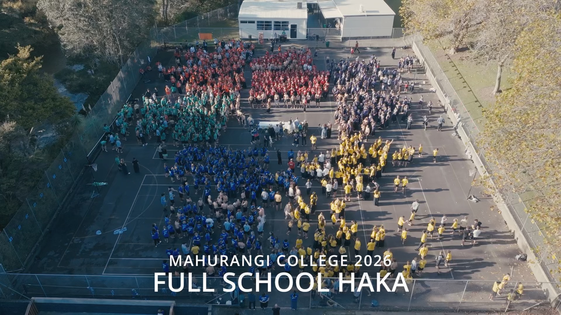 Full school Haka, thanks to Momo for footage and editing #mahurangicollege #houseevent #haka