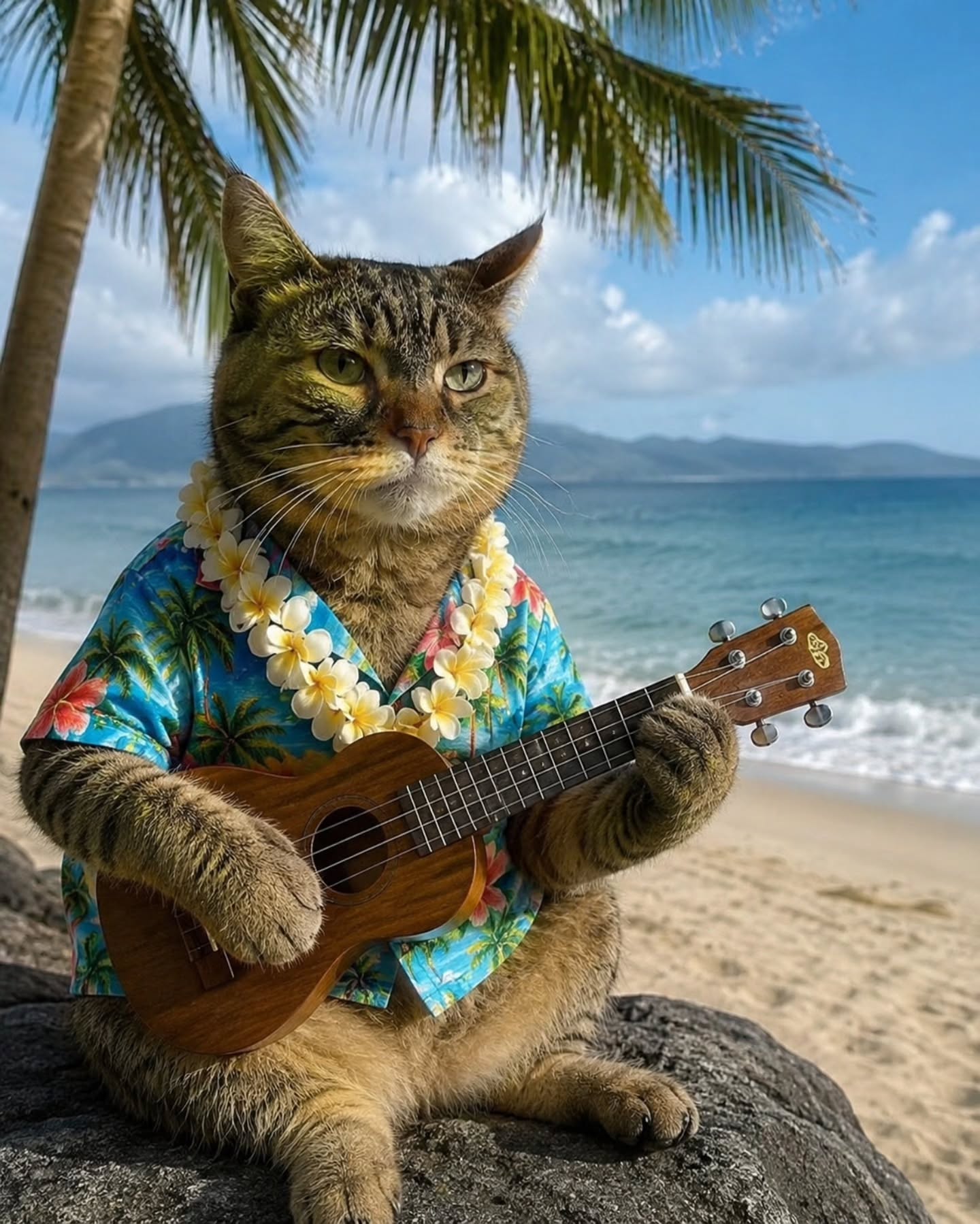 You are a cat, and you are very good at ukulele.