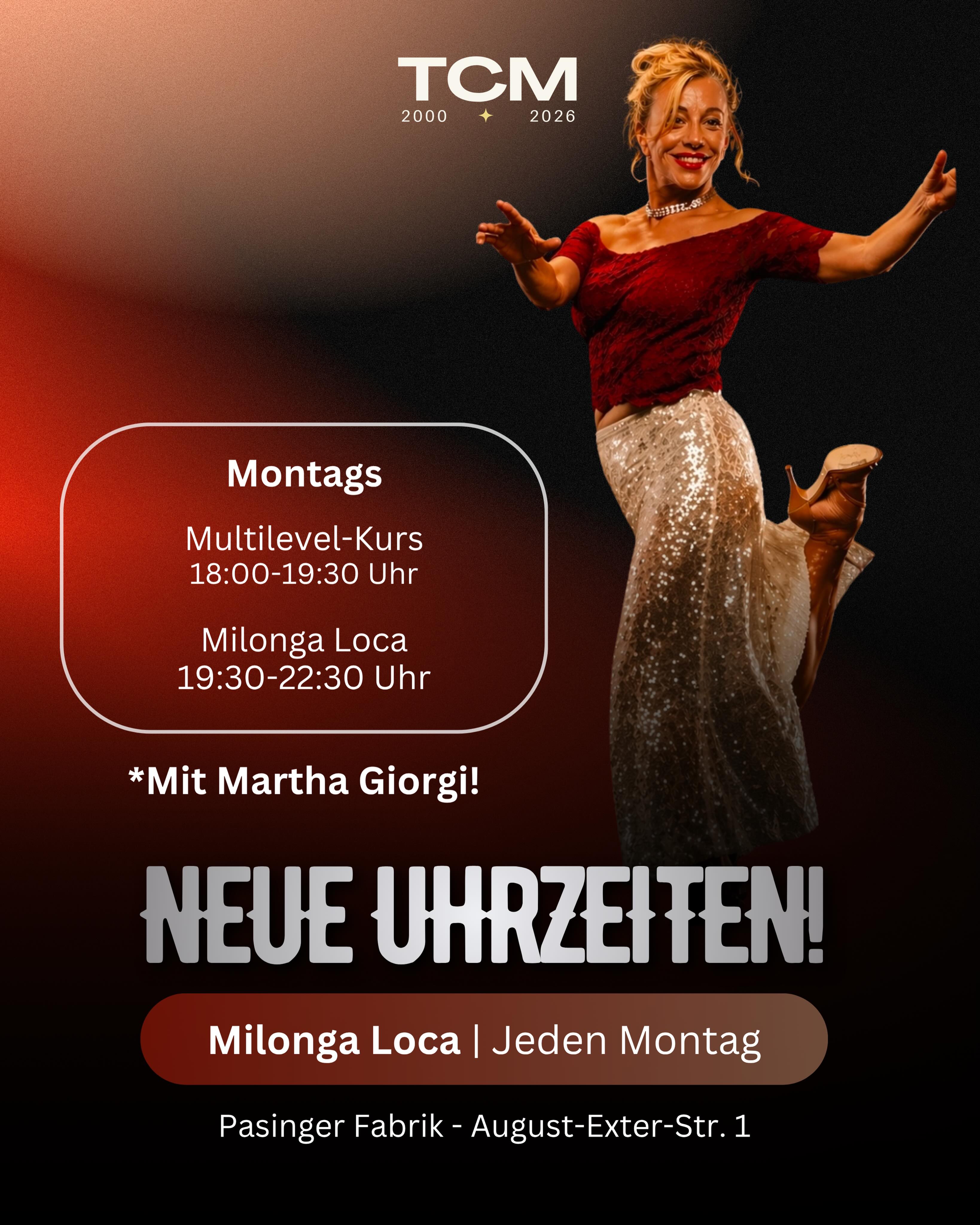 Aufgepasst - Wir haben neue Uhrzeiten für unser Montagsprogramm!