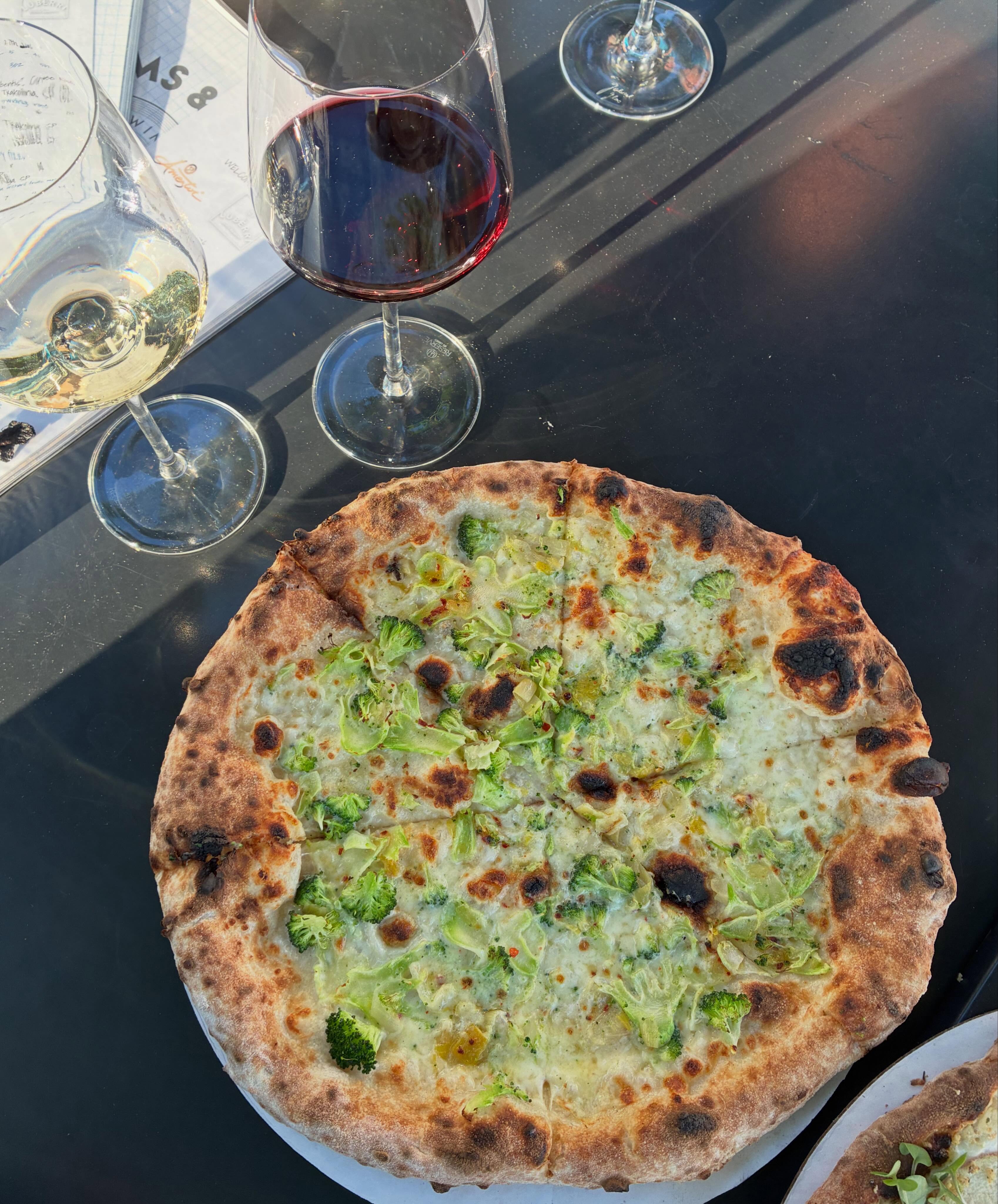 It’s @bigtentpizza night at @stemsandskins! Swing by for seasonal pies fired in the street-front brick oven and perfectly paired wines. Good food, good pours, good company!