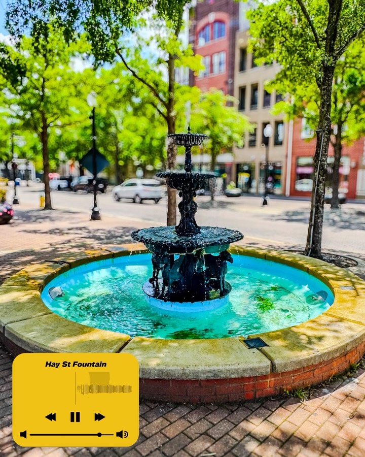 🔉 Sounds of Downtown #FAYNC
- Hay St Fountain
- Stevies On Hay @steviesonhay318
- Rude Awakening @rudeawakeningcoffeehouse
- Pan @pansandwiches
- Back Around Records @backaroundrecords
- First Presbyterian Church @firstprezfay
- Fayetteville Station @amtrak
#FayettevilleNC #FAYNCMAG #DowntownFayetteville