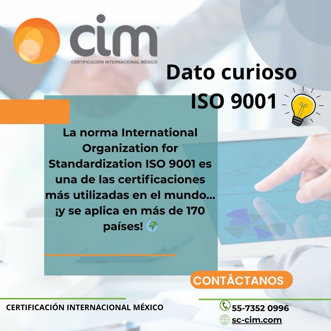 📌✨ ¿Sabías esto sobre ISO 9001? ✨📌
La certificación International Organization for Standardization ISO 9001 es una de las normas más reconocidas a nivel mundial 🌍
💡 Y aunque muchos piensan que solo es para grandes fábricas… ¡también la utilizan pequeñas empresas, clínicas, agencias, escuelas y negocios de servicios!
✔ Ayuda a mejorar procesos
✔ Aumenta la confianza de los clientes
✔ Reduce errores
✔ Impulsa la mejora continua
📈 Implementar ISO 9001 no es solo obtener un certificado… es hacer crecer tu empresa de manera más organizada y profesional.
#ISO9001 #Calidad #Certificaciones #AuditorInterno #MejoraContinua Procesos Empresas GestiónDeCalidad
