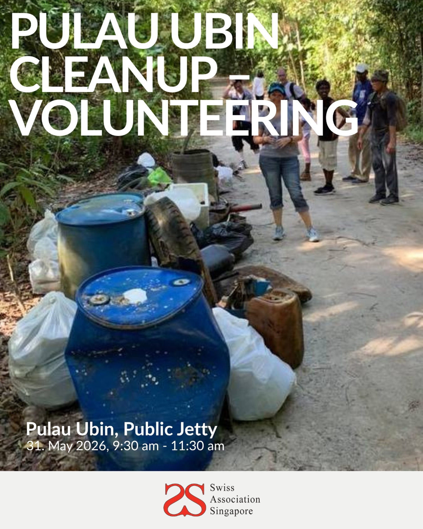 🌿 Give back to Planet Earth — join us for a beach cleanup on Pulau Ubin! 🕊️✨
As part of Swiss Weeks 2026, we're heading to the beautiful island of Pulau Ubin for a morning of volunteering — led by Samuel Gmehlin, a fellow Swiss from Fribourg who founded this cleanup organisation nearly 10 years ago. His dedication to keeping Pulau Ubin clean is an inspiration, and we're proud to support his mission! 🇨🇭
Two hours of doing good, followed by optional food & drinks at a nearby brewery. Families and kids welcome — a perfect Sunday with a purpose! 👉
📅 Sunday, 31 May
⏰ 9:30 – 11:30 AM
📍 Meeting Point: Pulau Ubin Public Jetty (right after the “Welcome to Pulau Ubin” sign)
⛴️ Ferry from Changi Village Ferry Terminal (NOT Changi Ferry Terminal!) — SGD 3 per way
What to bring: garbage bags, gloves, good shoes, water, mosquito repellent & sunscreen. No flip-flops!
👉 Register via link in bio!
#SwissAssociationSingapore #SAS #SwissWeeks #PulauUbin #Volunteering