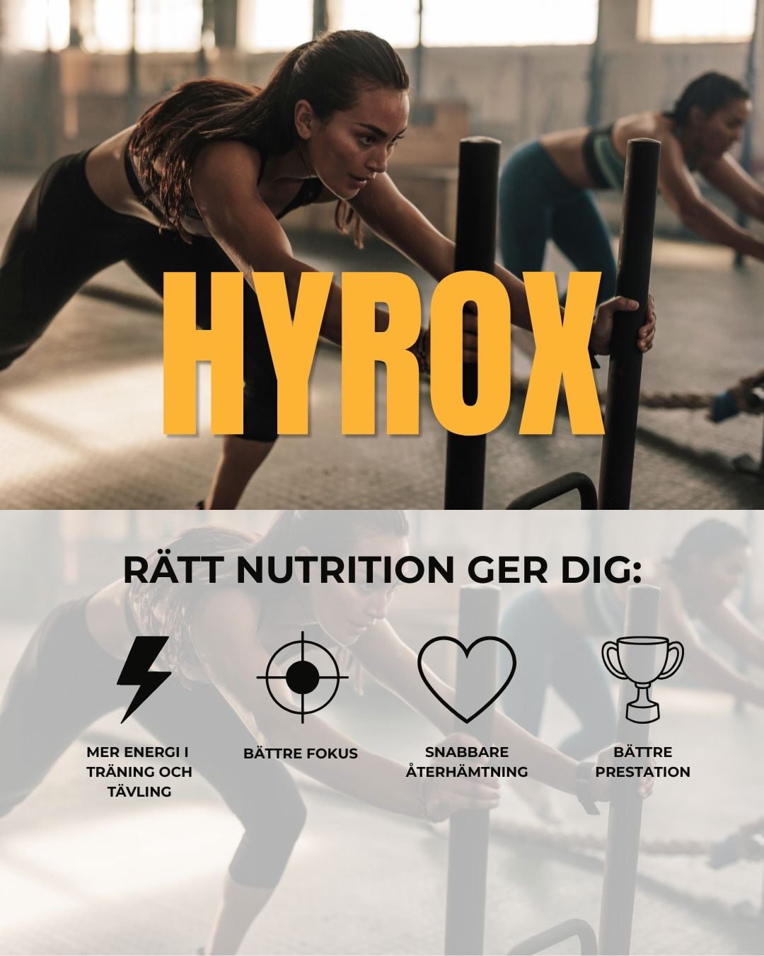 HYROX är inte bara styrka.
Det är inte bara löpning heller.
Det är högintensivt arbete under lång tid och många underskattar hur mycket nutritionen faktiskt påverkar:
⚡️energi
🧠fokus
♻️återhämtning
💪prestation.
Därför har jag gjort en gratis HYROX Nutrition Guide inför din nästa tävling 🙌
Skriv “HYROX” i DM så skickar jag en länk till guiden 📩
#hyrox