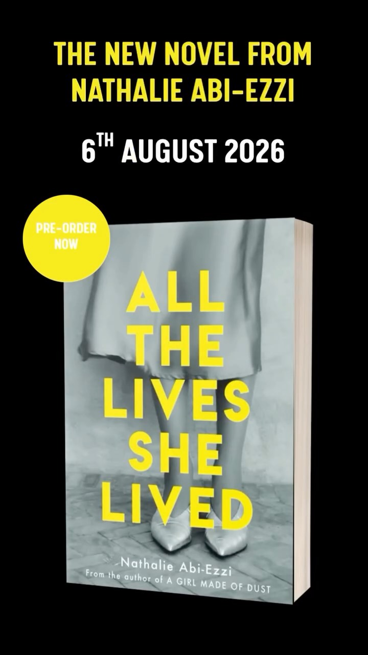 ALL THE LIVES SHE LIVED 💛
Available for preorder now 📚
#AllTheLivesSheLived #NathalieAbiEzzi #NewRelease #TheBookSocial #SummerReads