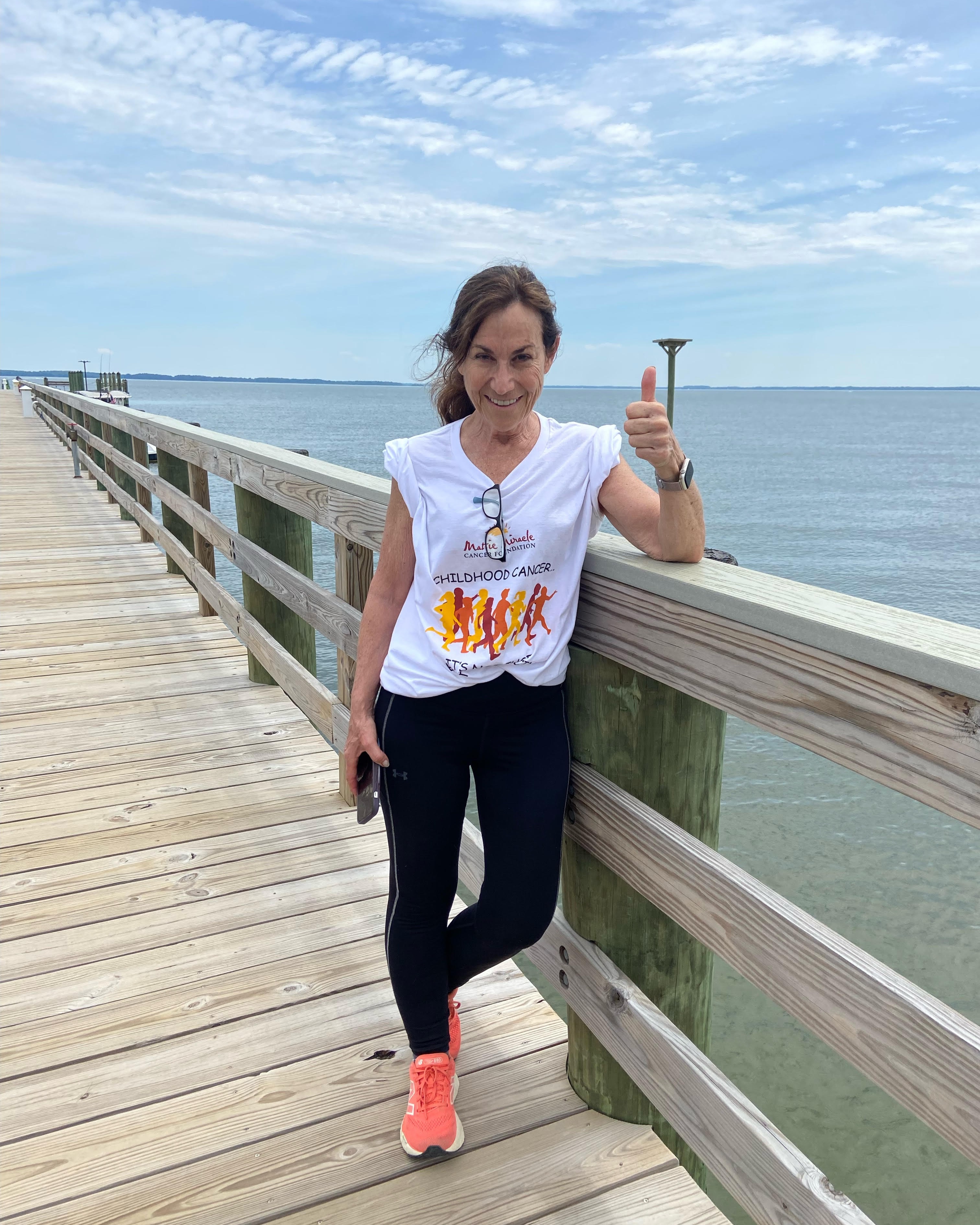Over 21,000 steps and counting! Thank you Lori for your incredible Mattie Miracle spirit, love the t-shirt, and I value our friendship! #mmcfwalk