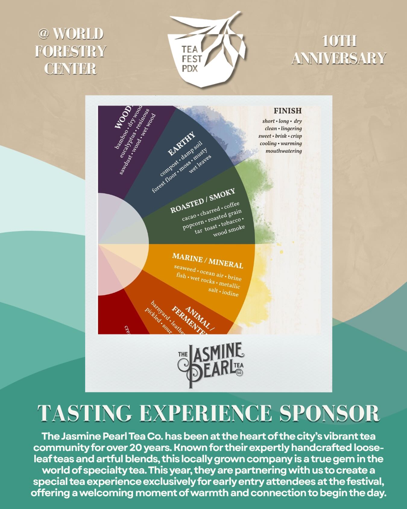 ✨Founded right here in Portland in 2004, The Jasmine Pearl Tea Co. has been at the heart of the city’s vibrant tea community for over 20 years. Known for their expertly handcrafted loose-leaf teas and artful blends, this locally grown company is a true gem in the world of specialty tea. Sourcing with intention from trusted farms around the globe, they offer everything from rare single-estate treasures to nourishing herbal tisanes, each thoughtfully composed to highlight both flavor and function. Every cup reflects a deep commitment to organically grown ingredients, sustainable practices, and mindful craftsmanship, always with care for both people and planet. 🌎🤍
This year, they are partnering with us to create a special tea experience exclusively for early entry attendees at the festival, offering a welcoming moment of warmth and connection to begin the day 🍵
#teatasting #wellness #teafestpdx #portland #thejasminepearlteacompany