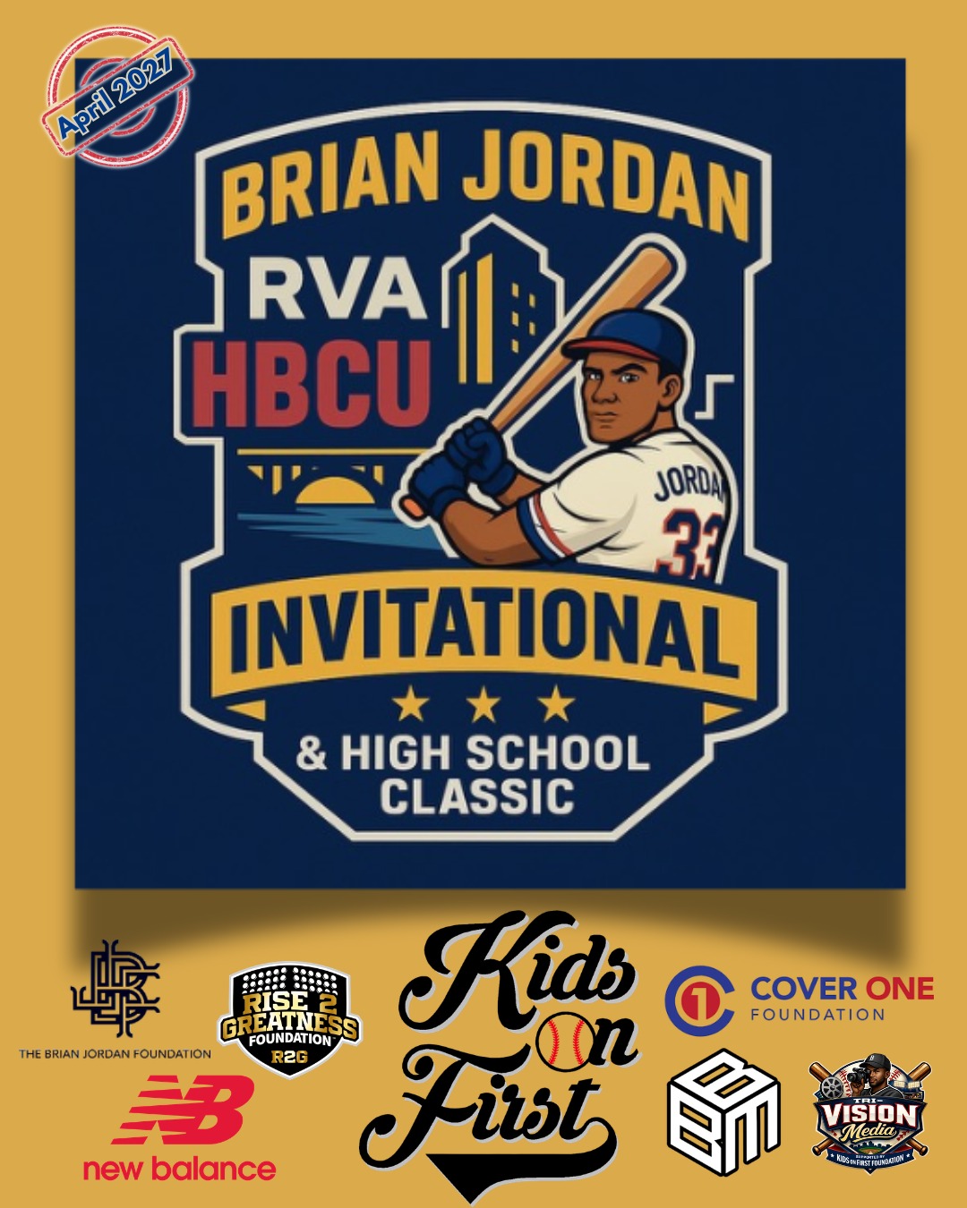 🚨🔥 THE BRIAN JORDAN INVITATIONAL IS COMING APRIL 2027 🔥🚨
This will be more than a tournament — it will be a MOVEMENT.
We will be honoring Brian Jordan’s Richmond roots while building an experience that elevates the game in the way it deserves to be seen — loud, proud, and rooted in opportunity, culture, and legacy.
⚾️ Featuring elite HBCU baseball programs
⚾️ Spotlighting the next generation of Black high school baseball talent
⚾️ Creating real visibility and pathways for minority athletes in baseball
⚾️ Celebrating the history, culture, and future of the game
From Richmond to everywhere the game is played — this will be about representation, access, and impact.
We will not just be showcasing talent…
We will be building pipelines, shifting narratives, and honoring a legacy while shaping what comes next.
📍 Richmond, VA
🔥 Brian Jordan Invitational — April 2027
💥 Where culture meets competition. Where opportunity meets exposure.
Let’s grow the game. Let’s change the game. Let’s build something that lasts.
Get in touch for: sponsorship, credentials, information: Sherry@kidsonfirstfoundation.org
#BrianJordanInvitational #GrowTheGame #HBCUBaseball #BlackBaseball #MinorityBaseball