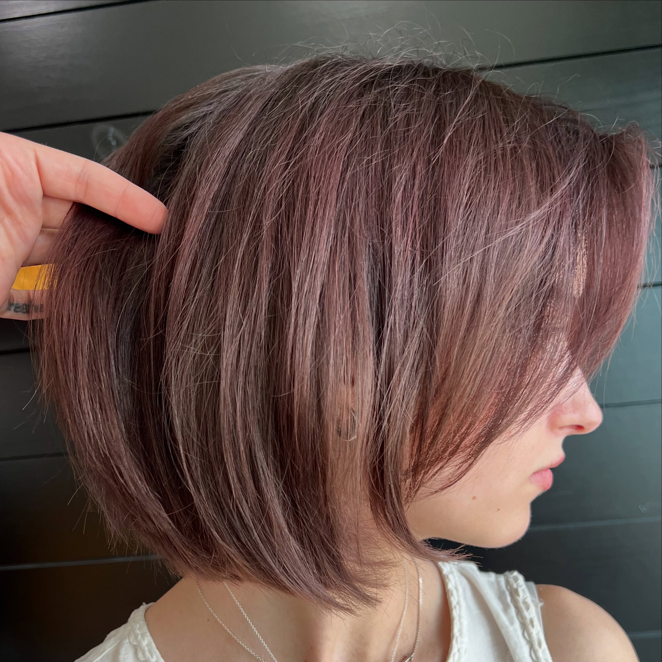 Short haircuts are also my thing! I love adding layers and texture to a short haircut! (Hair density permitting) #norman #normanok #okc #normanhairstylist #oklahomahairstylist