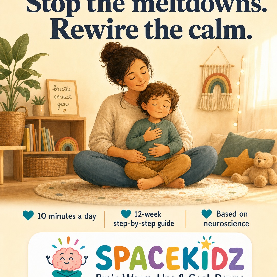 Did you know your child has a built-in “calm down” button? 🧠✨
It’s called the Vagus Nerve. When a child is screaming, throwing things, or completely overwhelmed, activating this nerve is the fastest way to pull them out of fight-or-flight mode.
How do you activate it? Deep belly breathing, splashing cool water on the face, or even humming like a bumblebee! 🐝
I’ve put together a 12-week, step-by-step course for parents to teach these exact coregulation skills to kids aged 3-6. It includes a Quick Reference Guide so you know exactly what to do during a meltdown.
Click the link in my bio to download the SPACEKIDZ Brain Warm-Ups course! 💙
Use code SPACEKIDZ50 to receive R50 off.
#GentleParenting #ToddlerTantrums #ParentingTips #CoRegulation #SpaceKidz