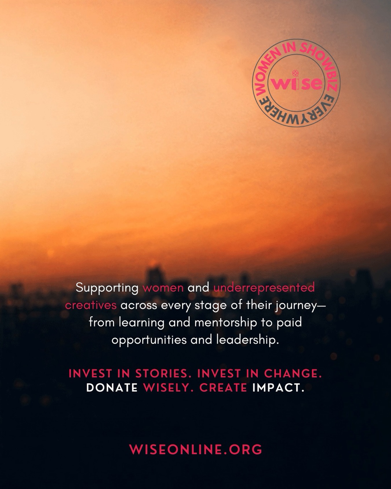 Introducing Project Eve — a WISE initiative created to champion women-led storytelling with purpose, power, and impact.
At WISE, we believe stories don’t just entertain. They shift culture. They open conversations. They make the unseen visible.
Project Eve is our film production initiative dedicated to amplifying women and underrepresented voices through bold, cinematic stories from around the world.
This is the beginning of something bigger than one film.
This is a movement.
Project Eve
A WISE Initiative
Driving change through storytelling
Join us, be WISE 🩷