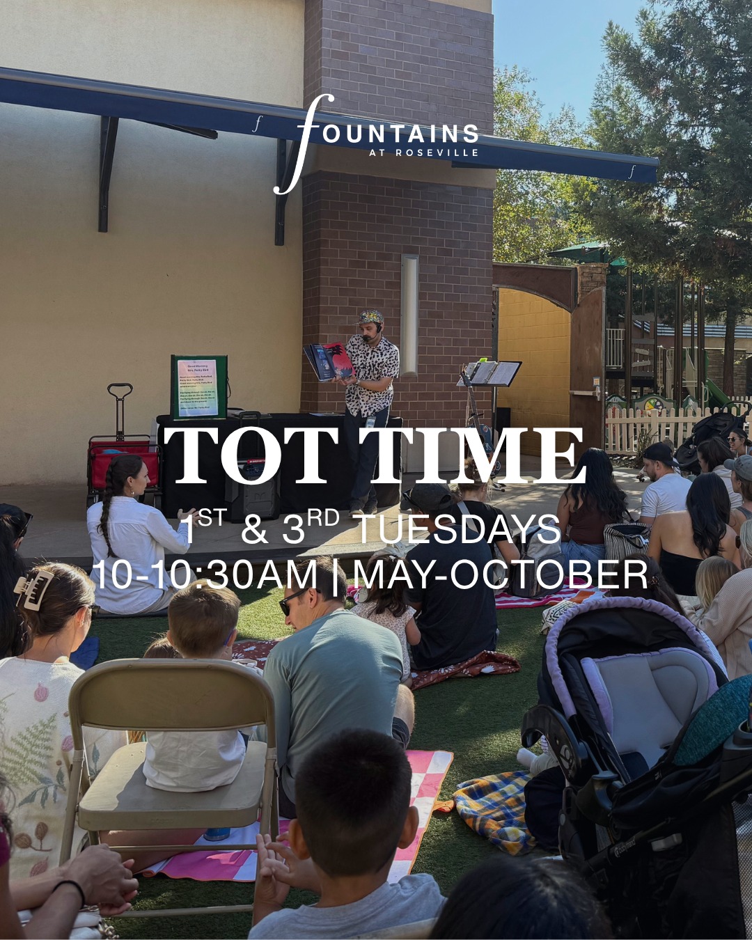 The best Tuesday morning plans involve stories, songs, and favorite foods. 🍓 Join us and @rsvl_libraries on May 19th for a free interactive storytime for children up to 5 years old. This week's theme is all about tasty treats and your favorite foods
📅 When: 1st & 3rd Tuesdays (May – October)
⏰ Time: 10:00 AM – 10:30 AM
📍 Where: Main Stage in the Courtyard
Click the link in our bio to explore all 2026 themes.
#fountainsatrsvl #rosevilleca #tottime #rosevilleevents