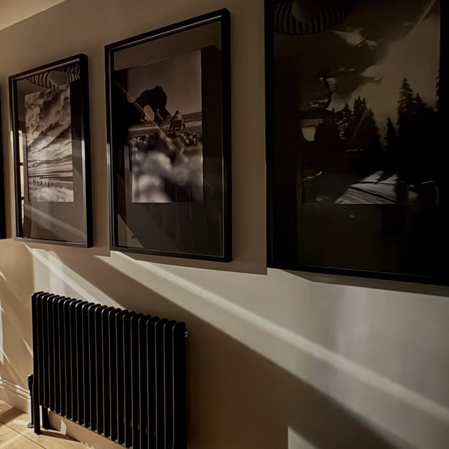 _ l i g h t a n d s h a d o w s . . .
. . . someone once told me that you should only ever hang artwork in your home that truly means something to you . . . and that mantra has stayed with me ever since.
These are mine . . . my photographs, my memories . . . bathed in light filtering through the kitchen door. They make me smile, pause and remember.
Don’t fill your walls for the sake of “design” or simply because something matches your scheme. Choose pieces that feel meaningful, impactful and unmistakably yours.
#interiordesign #interiordesigner #homegallery #blackandwhitephotography #interiorinspo