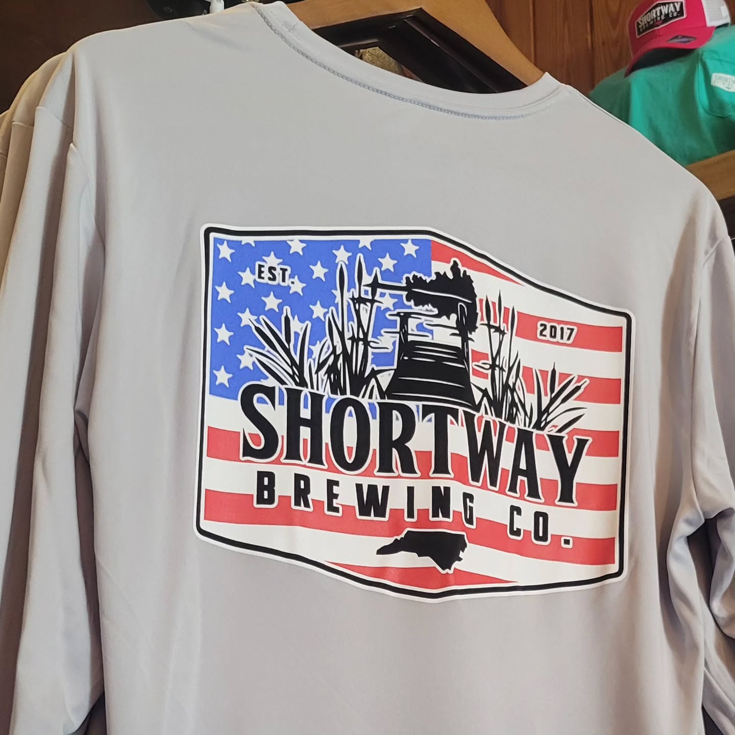 New shirts for the beach, boat, or backyard! #shortwaybrewing #beerandfamily