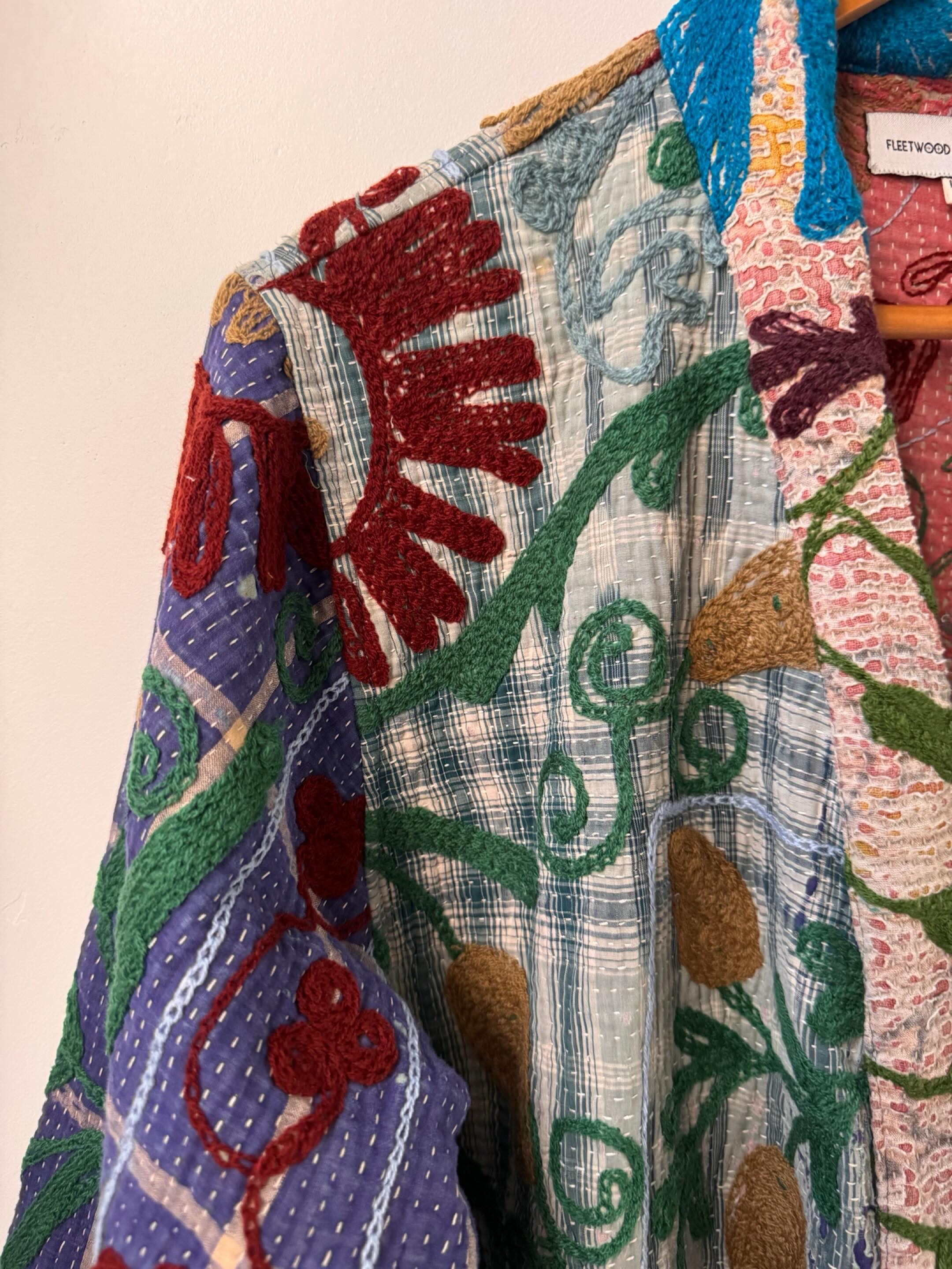 I love creating unique ‘one of one’ pieces so you’ll always have something special in your wardrobe to reach for — something that adds a pop of colour, a sense of individuality, and that eclectic touch to any outfit.
Our Kantha pieces are designed to feel timeless yet expressive, made for those who love dressing a little differently. Treasures not trends….
ONLINE NOW 🤍🦋