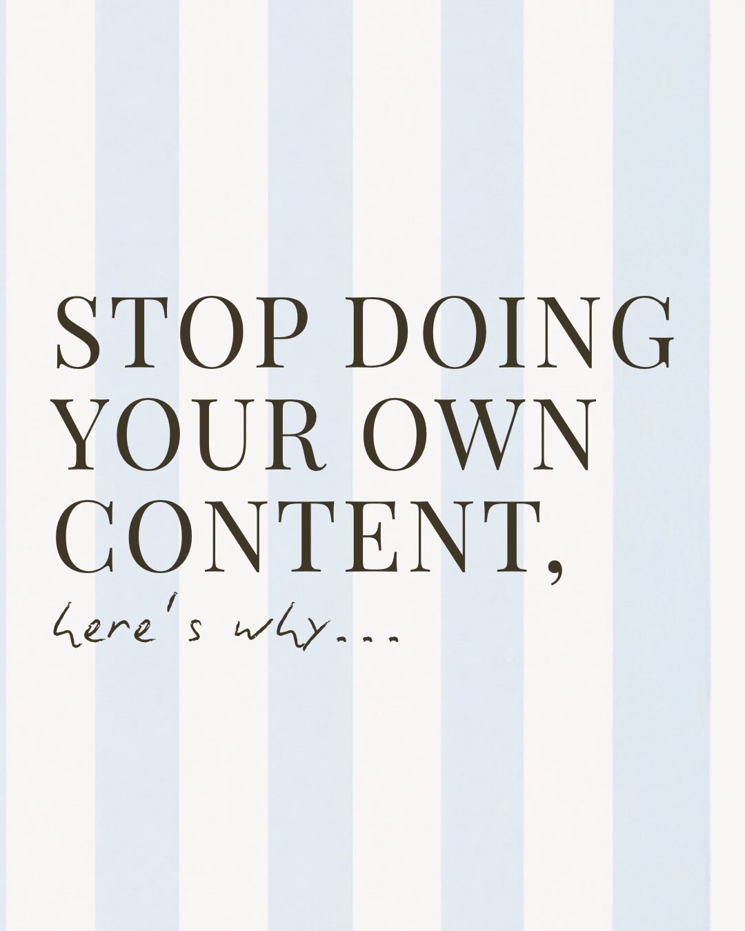 If your social media feels inconsistent, overwhelming, or like it’s always sitting at the bottom of your to-do list…
It’s not because you’re doing something wrong.
It’s because you’re trying to do everything yourself.
From planning and filming to editing, writing captions, and staying consistent, content creation is a full role on its own.
Handing off your social media doesn’t mean losing control, it means finally having a strategy, a system, and content that actually gets done properly.
If you’re ready to stop guessing and start growing...
DM us to find out more!