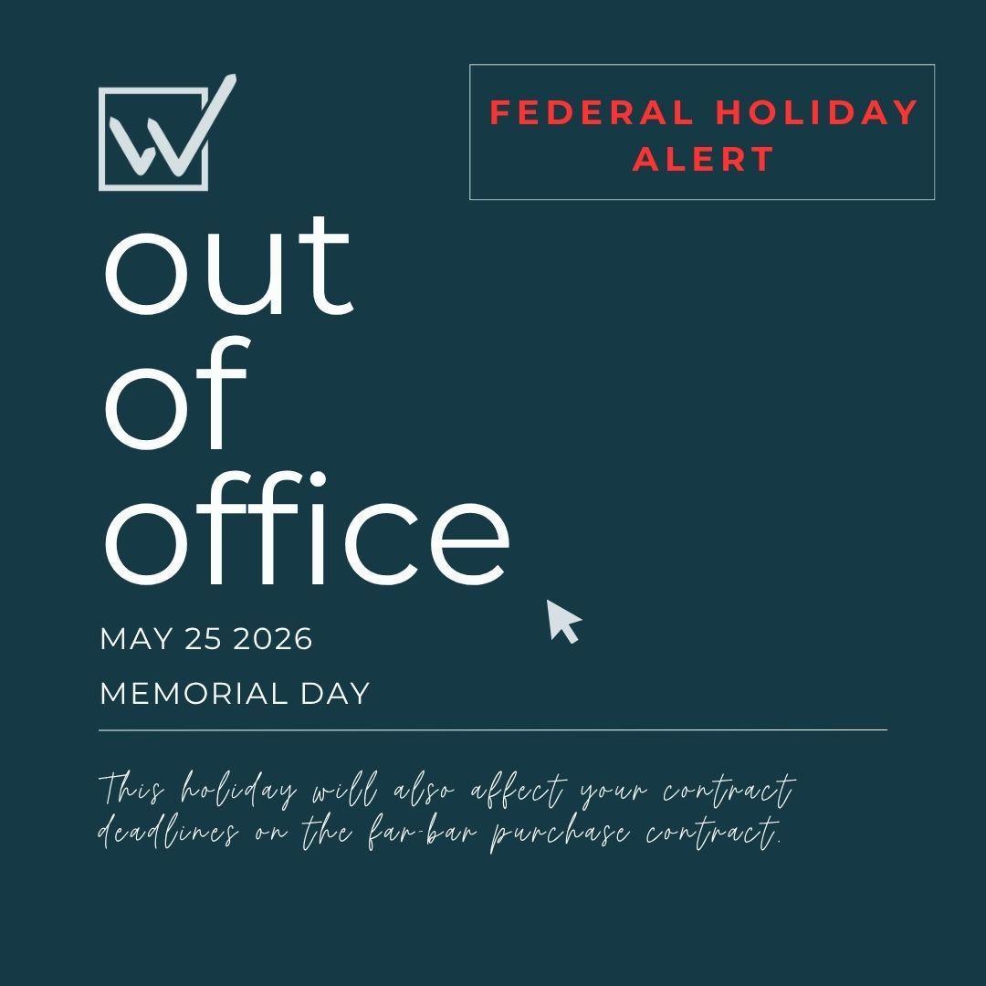 Friendly reminder from your WPF Services team that we will be closed next week on Monday for Memorial Day.
#WPFServices #TransactionManagement #TransactionCoordinator #RealEstateSupport #TCServices #RealEstateTC #ContractToClose #FLRealEstate #GARealEstate #WARealEstate #IDRealEstate