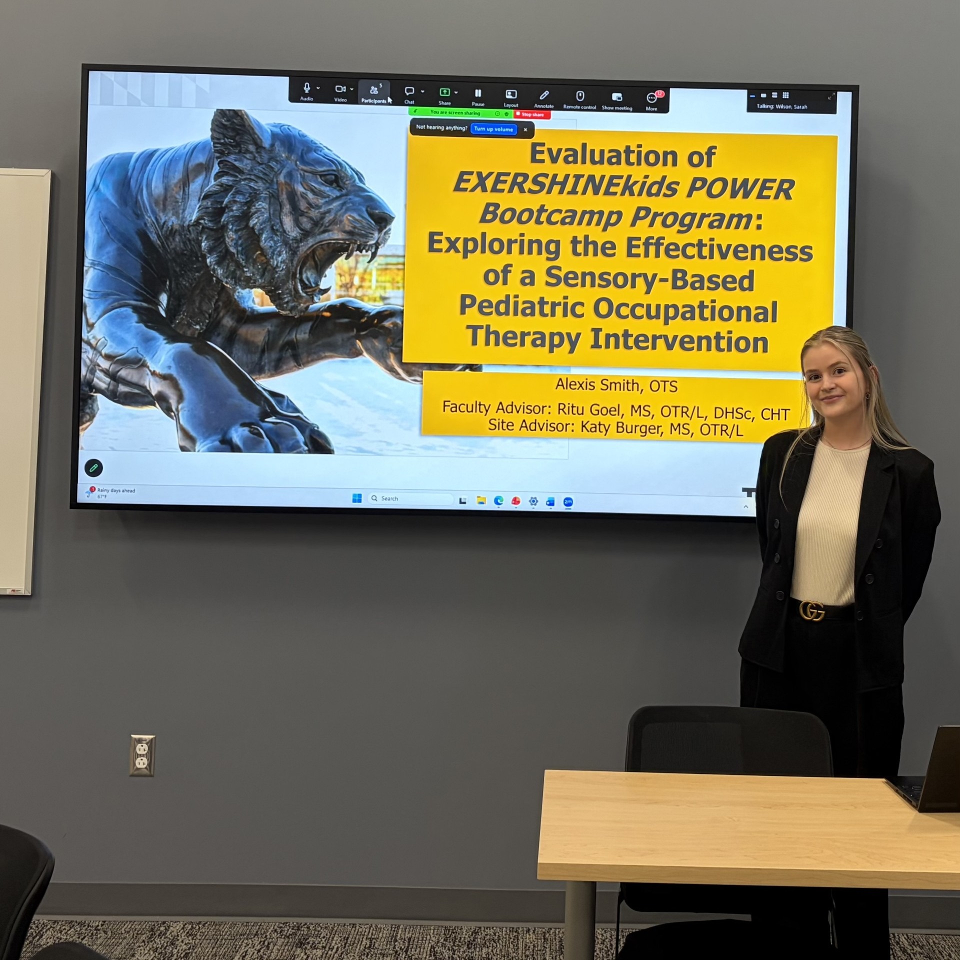 Wishing Ms. Lexy a very happy day as she graduates with her OTD degree from Towson University!
Ms. Lexy spend 14 weeks with KTT this year for her Capstone research project and tremendously supported the EXERSHINEkids Power Bootcamp program. Excited for her to publish her research!