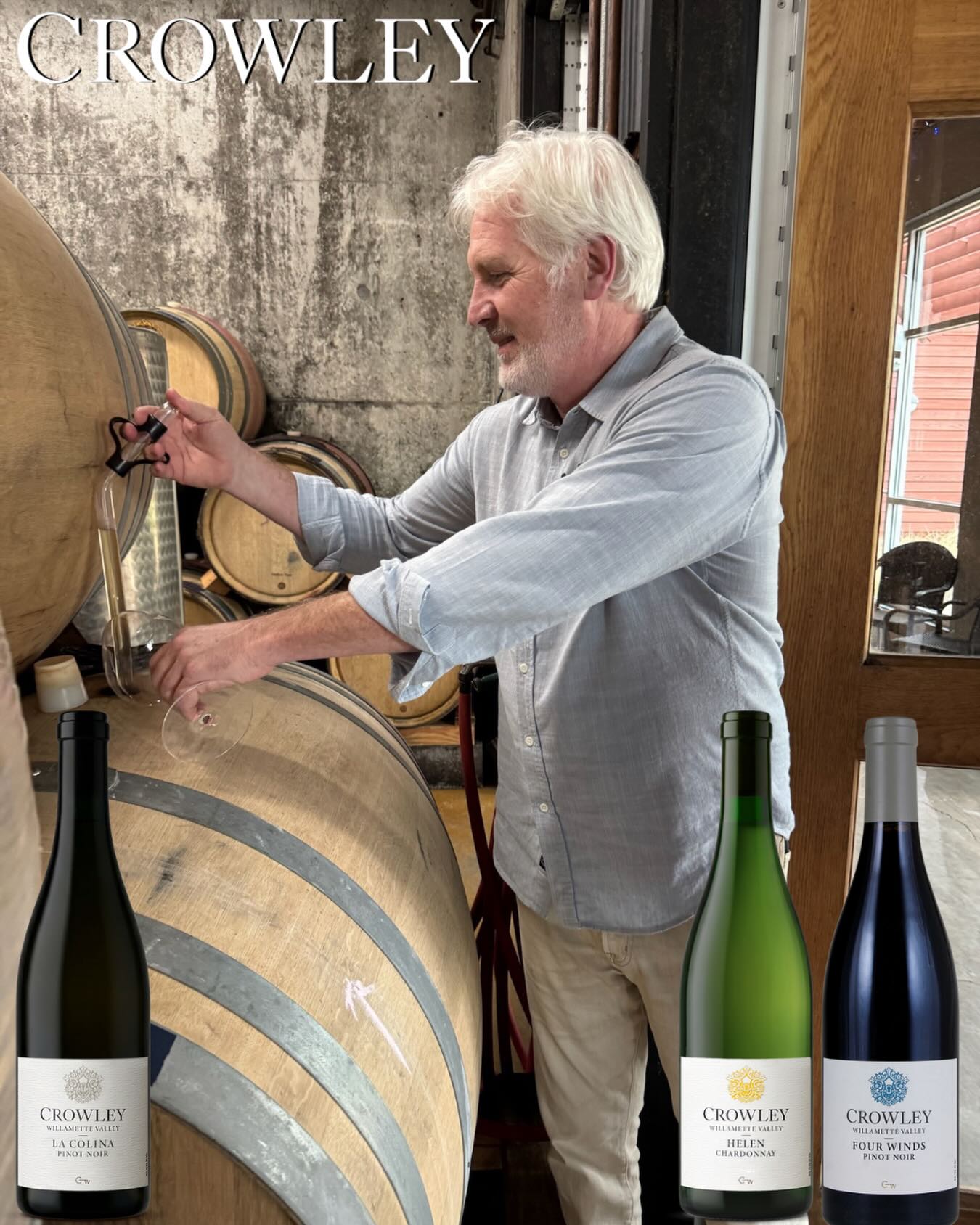 A staple of the Willamette Valley, Crowley Wines is a love letter to the PNW wine country, which is why DC Sales Rep James Kellaris loves pouring it. After having trained with some of the greats (Cameron, J.K. Carriere, Brick House, and more), Tyson Crowley spent the last 21 years making Oregon Pinot Noirs and Chardonnays “of uncommon quietude and precision.” Impeccable wines with minimal intervention, we strongly recommend Crowley Wines to all wine lovers. Cheers! 🍷
@crowleywines