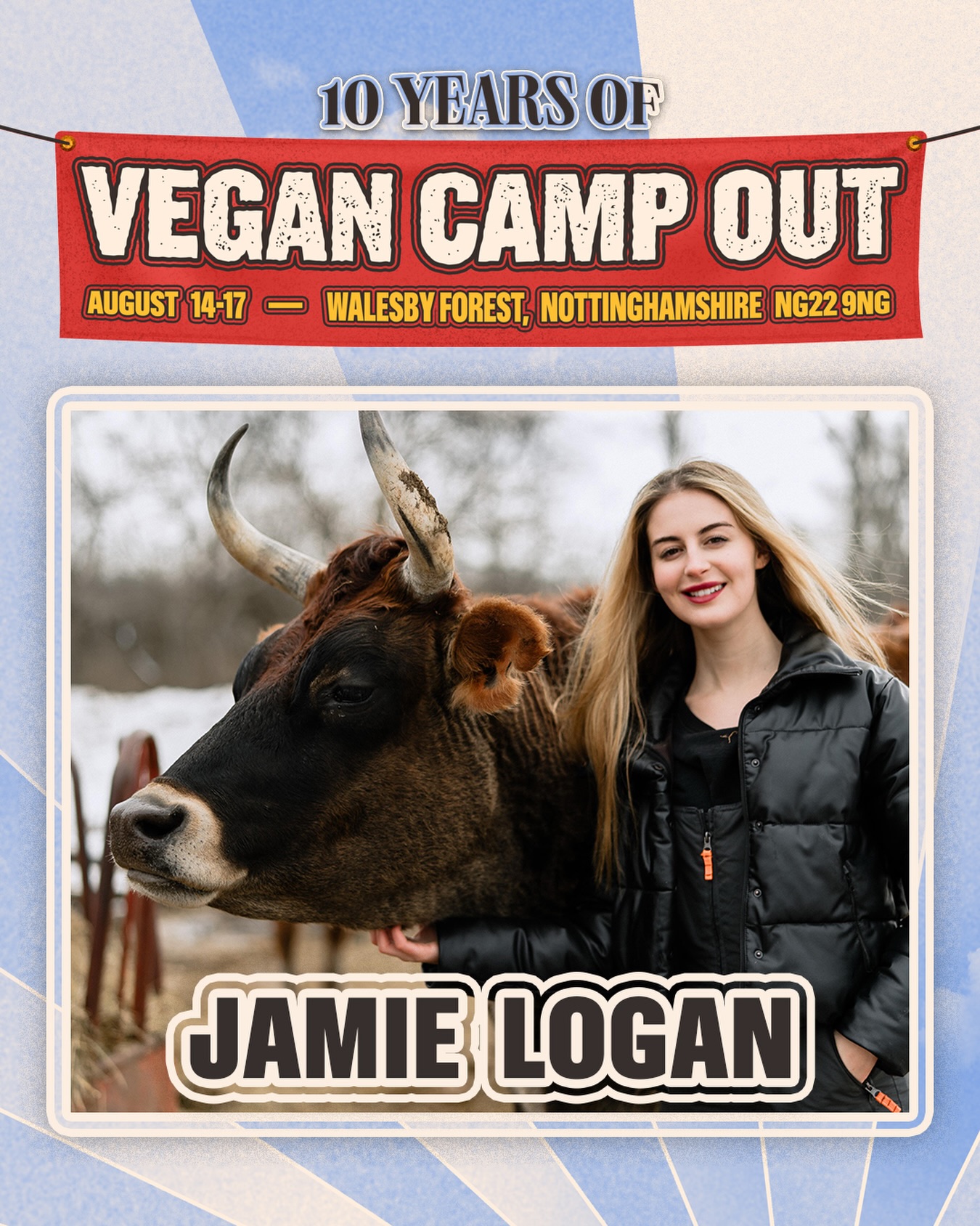 Animal rights activist Jamie Logan is coming to VCO ✊🌱
Jamie Logan is a passionate animal-rights activist dedicated to raising awareness about cruelty-free living and the ethical treatment of all beings. With a commitment to vegan values and grassroots outreach, Jamie works tirelessly to educate others about the realities of factory farming and the benefits of compassionate lifestyle choices. Through street demonstrations, social media engagement, and community events, Jamie encourages people to rethink their consumption habits and take action for animals, the planet, and health. Jamie brings a grounded, authentic voice - one rooted in empathy, justice, and hope - inspiring attendees to make a difference for animals everywhere.
🎫 All tickets available from the link in our bio - Festival Tickets, Glamping, Tent Hire, On-Site Activity Pass, Coach Travel & Spa!