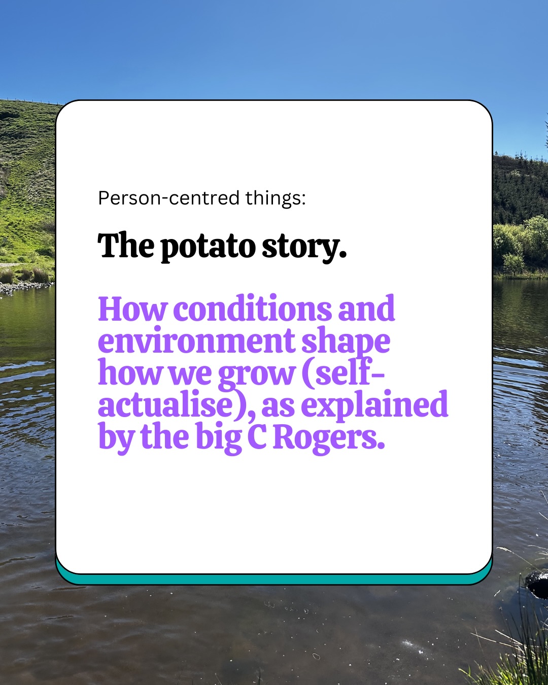Yep, the potato story. Enough said.
#therapy #therapistthoughts