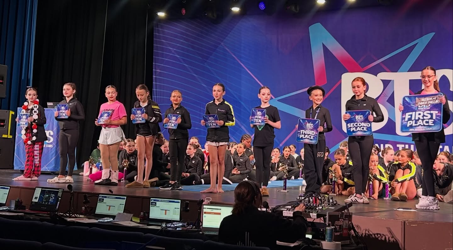 A great morning at @btscomp on our last day! Congrats to everyone on their beautiful performances!
Intermediate Junior Solos:
Ceci- 2nd Overall
Hayden - 3rd Overall
Ruby - 6th Overall
Avery - 9th Overall
Entertainment Standout - Ceci
Advanced Junior Solos:
Laylah - 4th Overall
Lilly - 7th Overall
Alex - 9th Overall
Advanced Junior Duet/Trios:
Ava/Laylah/Gianna - 3rd Overall
Ava/Laylah - 4th Overall
Teagan/Lilly - 7th Overall
Veronica/Amelia - 8th Overall
Amelia/Alex/Reagan - 9th Overall