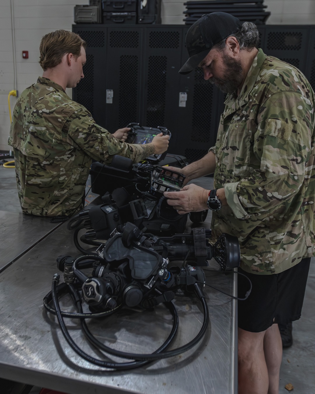 Mission success starts long before water entry.
Operators conduct final gear prep and systems checks with the Shark Marine E-TAC, Dive Tablet II, and integrated JetBoot propulsion platform — ensuring navigation, communications, and mobility systems are fully synchronized before deployment.
Built for operational readiness. Engineered for the mission beneath the surface.
#military #specialops #tactical #combatdiver #sonar
