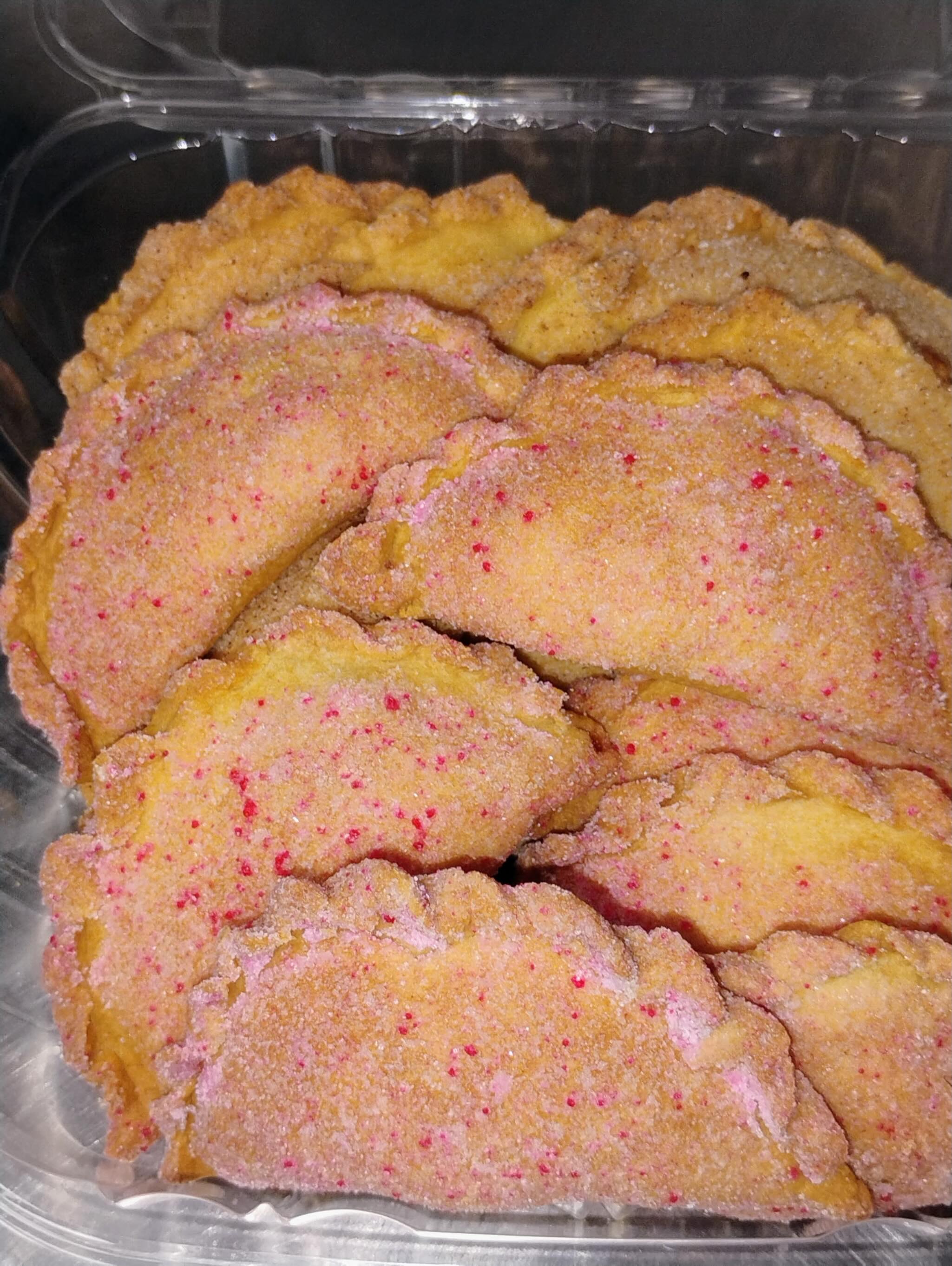 Tuesday dessert special 🍓✨ FREE fresh locally made sweet fruit empanadas available today only! Stop by and treat yourself before they’re gone 🤍