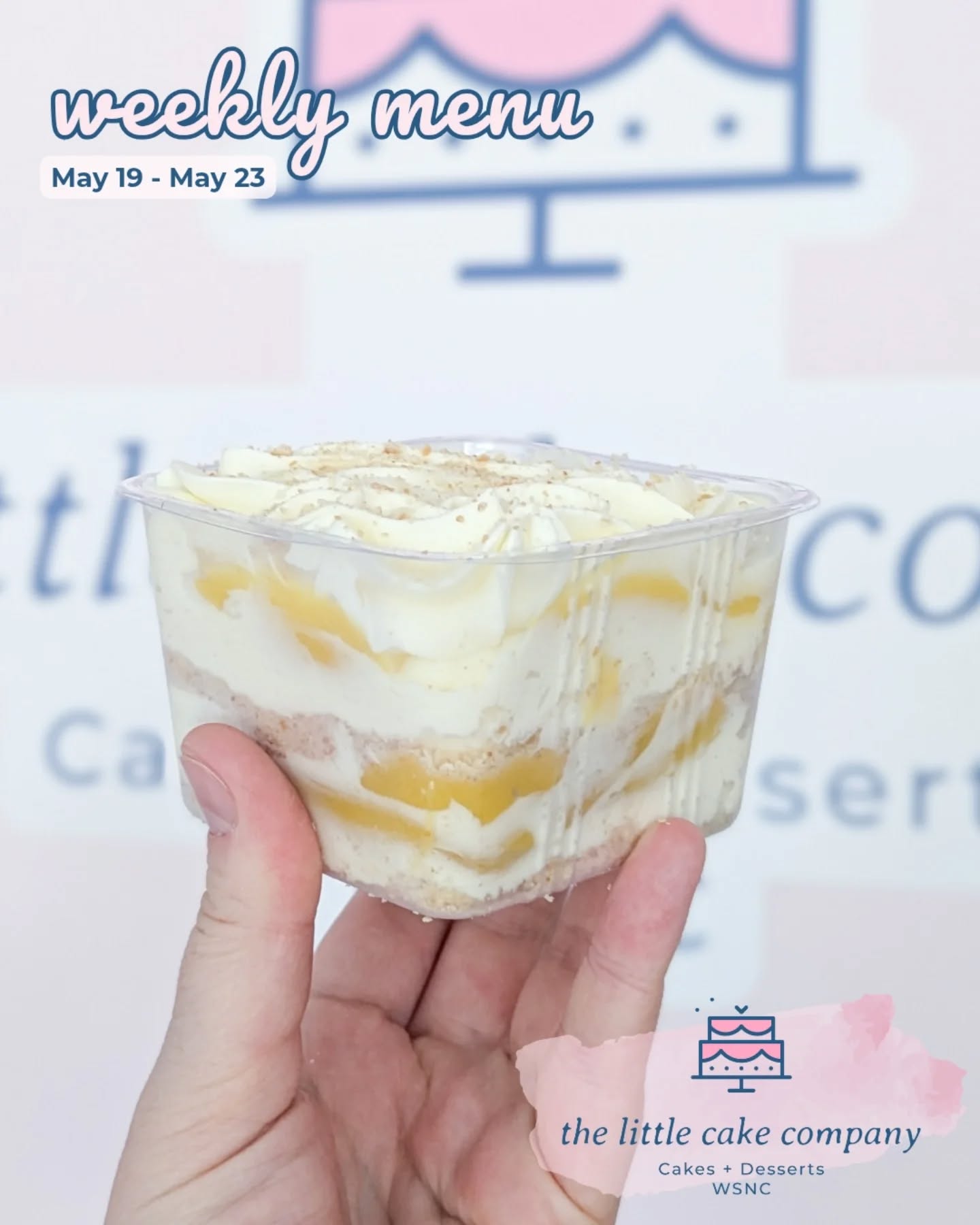 Happy Tuesday! We have lots of sweet treats for you this week, including these Lemon-Lime Cheesecake Parfaits! Come treat yourself, we're open 11 to 7 today ✨