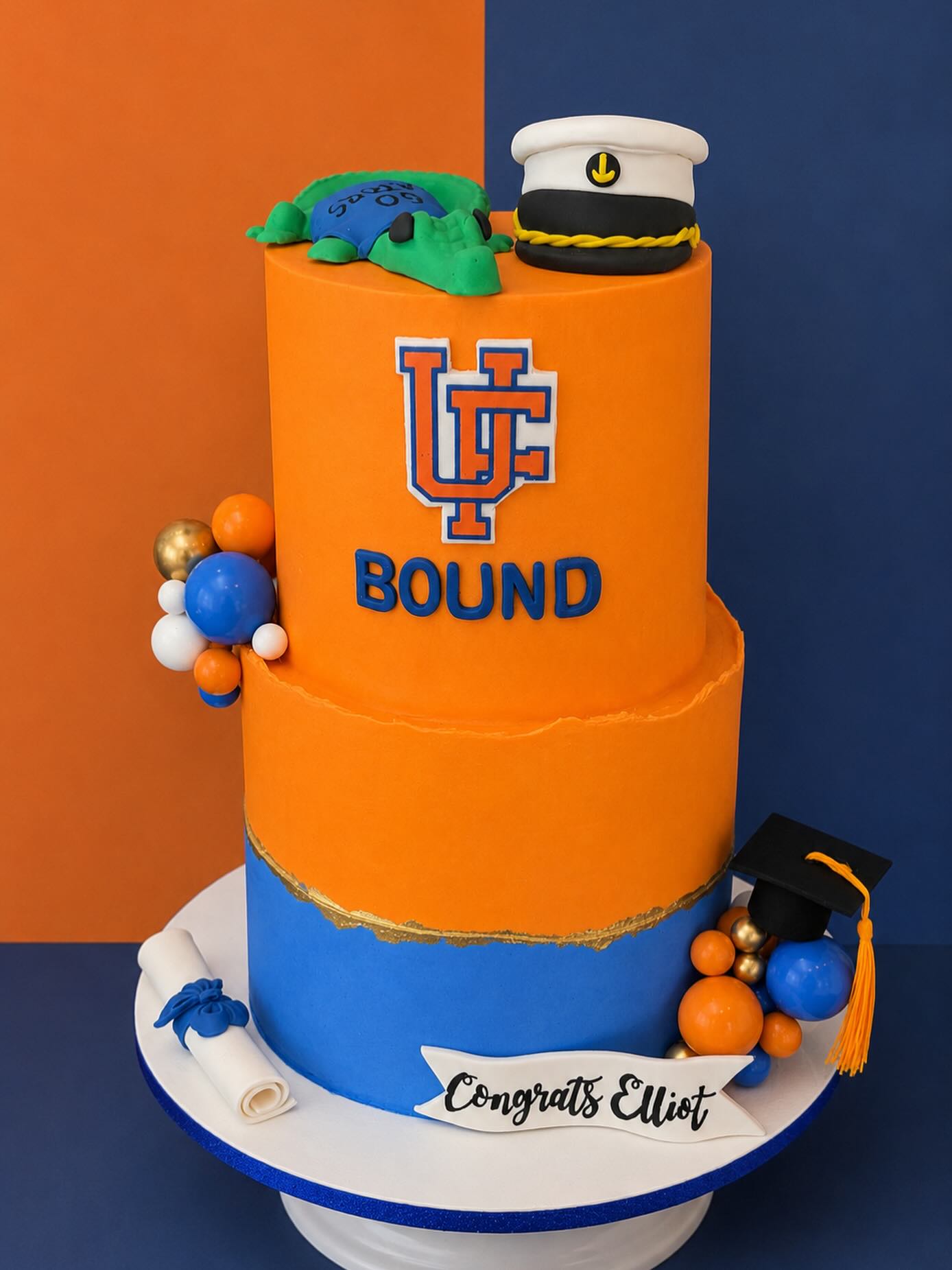 #customcake #gradcake #ufcake #murielscakesandcookies #cake