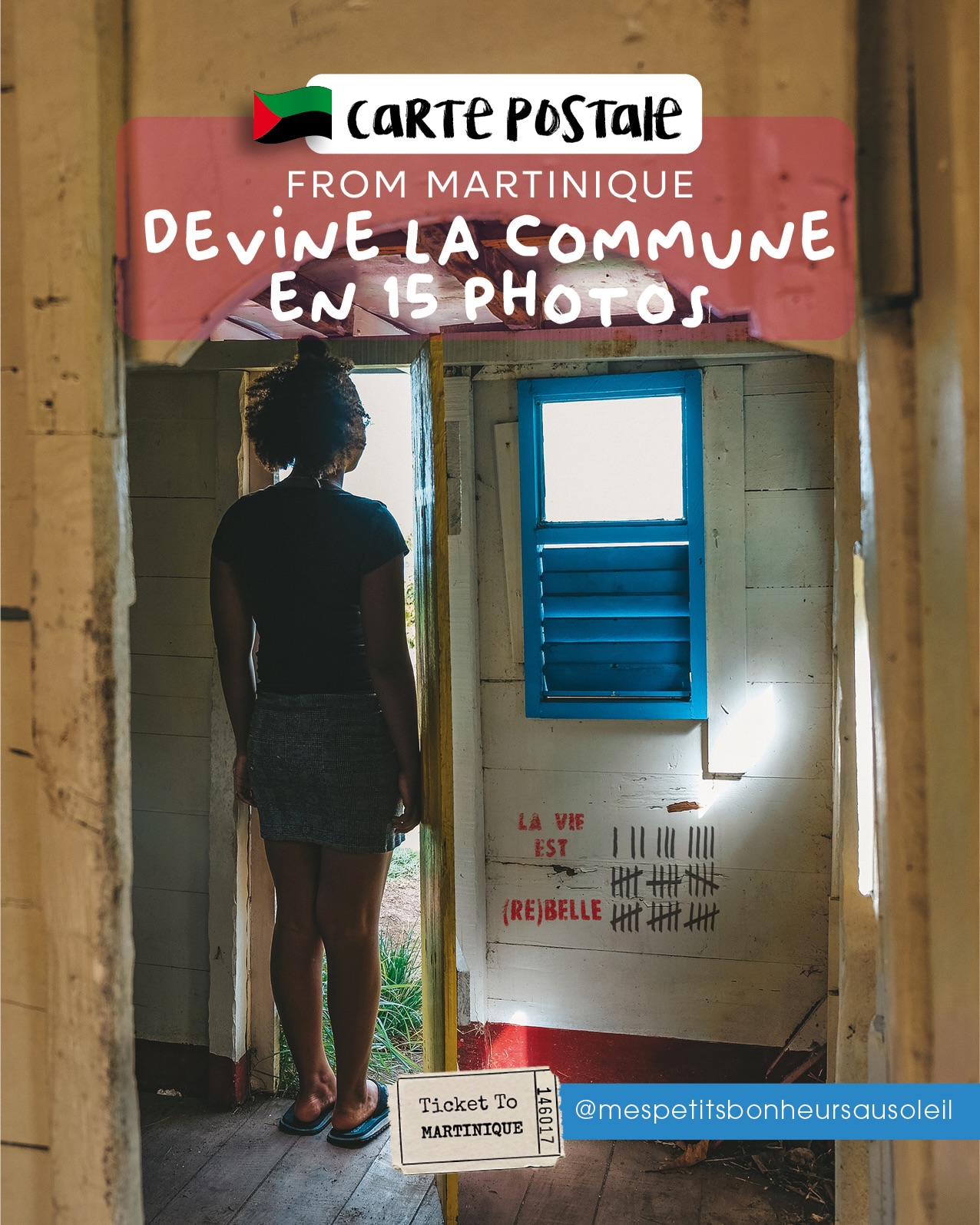 Devine cette commune en 15 photos et surtout avant les derniers slides !
#jeucommunemartinique
⚠️ Attention, petit indice : Frances Gerety a dit qu’il est éternel !
.
Montre que tu connais bien la Martinique 🇲🇶 et dis en commentaire à partir de laquelle tu as trouvé 🥳
.
Alors, d’après toi, cette carte postale FROM MARTINIQUE 🇲🇶 t’as emmenée où cette fois-ci ?
.
.
.
#martinique #ousuisje #martiniquetourisme #gomartinique